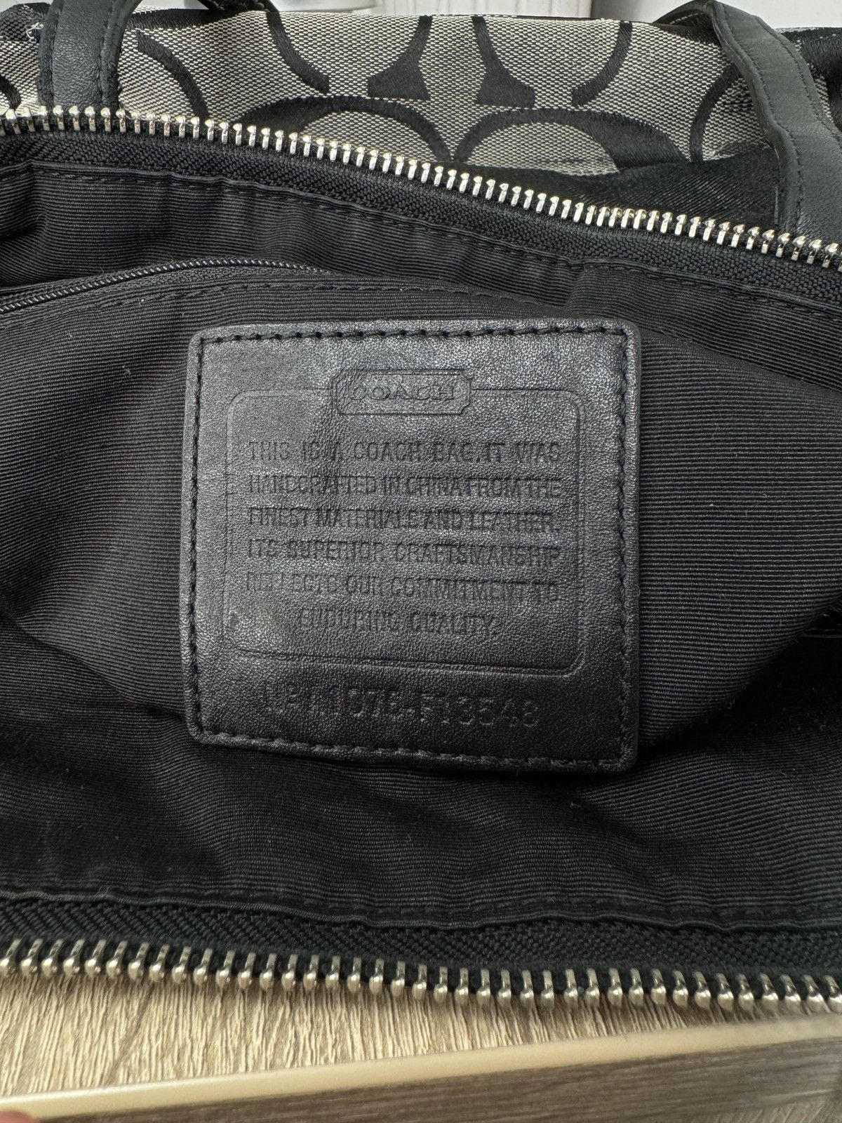Coach COACH BLACK & GRAY SIGNATURE Size ONE SIZE - 5 Thumbnail