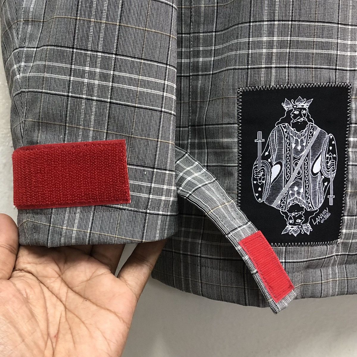 Lanvin Lanvin on Blue Patches Light Coat Parka Glen Check Jacket Size US M / EU 48-50 / 2 - 10 Thumbnail