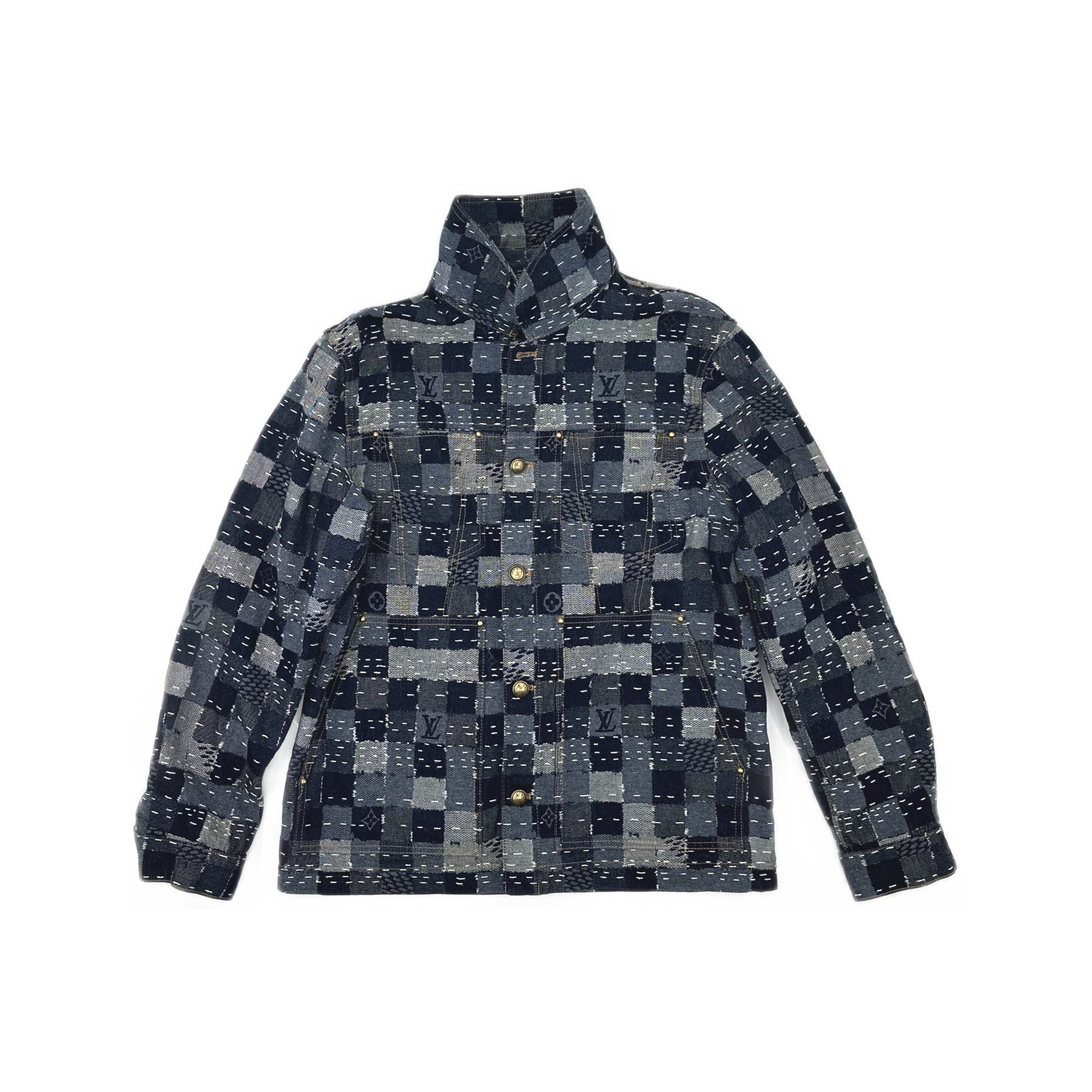 Louis Vuitton Louis Vuitton Damier Patchwork Denim Jacket Size 46 Size US S / EU 44-46 / 1 - 1 Thumbnail
