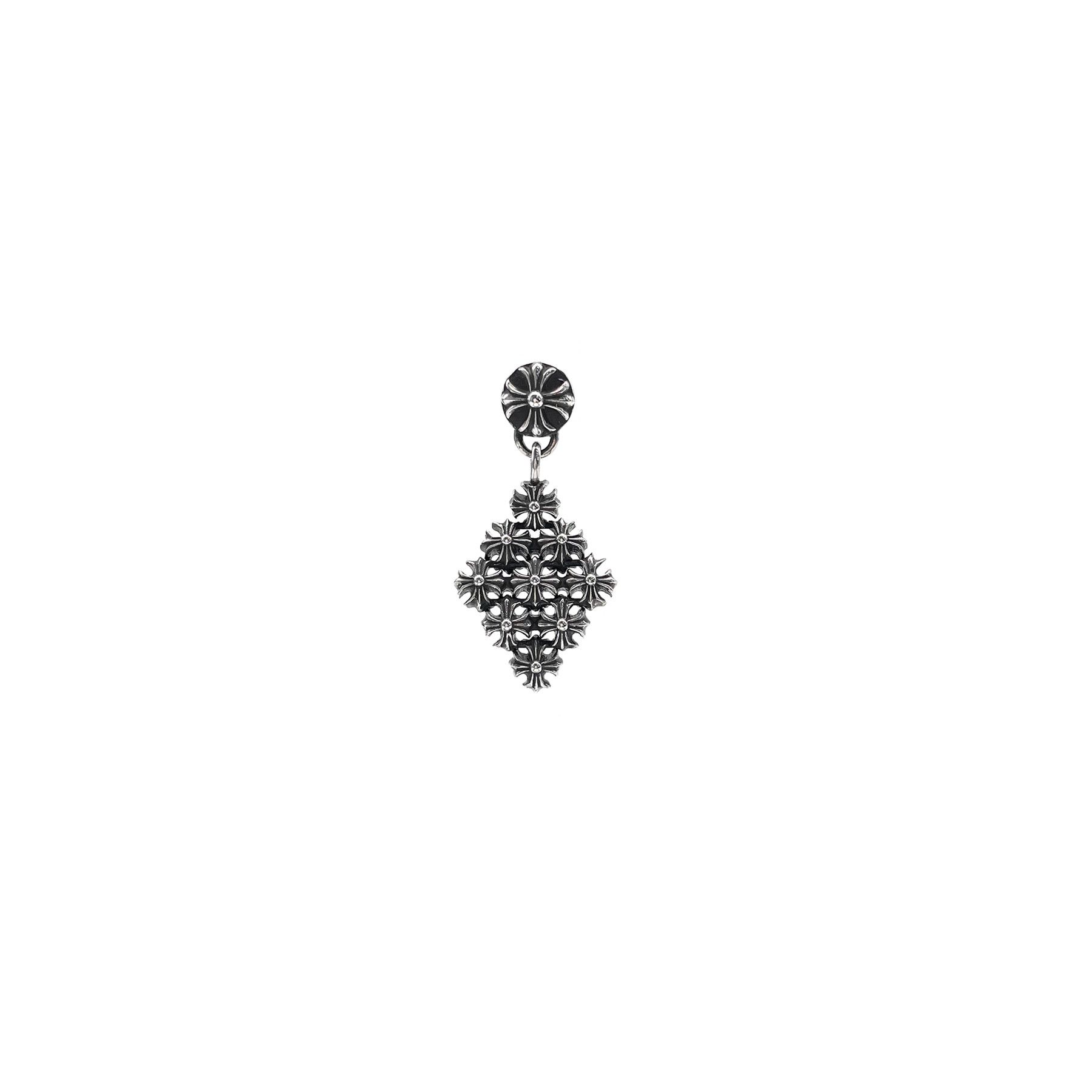 Chrome Hearts Chrome Hearts Silver Cross Dangle Earring Size ONE SIZE - 1 Thumbnail