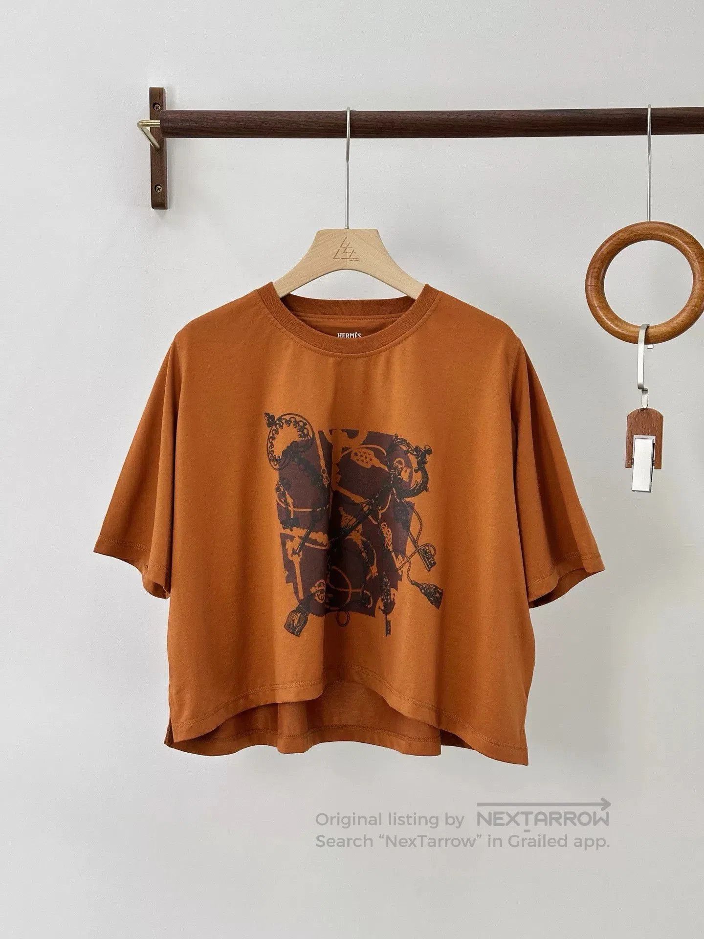 Hermes Hermes 25SS Women's Short Sleeve T-shirt. Size US L / EU 52-54 / 3 - 1 Thumbnail