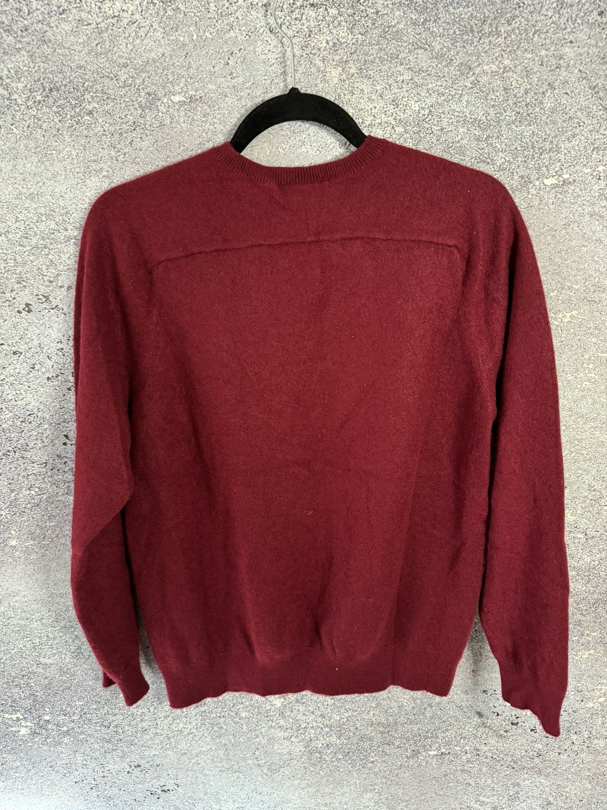 Lacoste × Vintage Lacoste Sweater Mens Red Size S(6) 100% Cashmere Knit Crew N Size US S / EU 44-46 / 1 - 12 Thumbnail