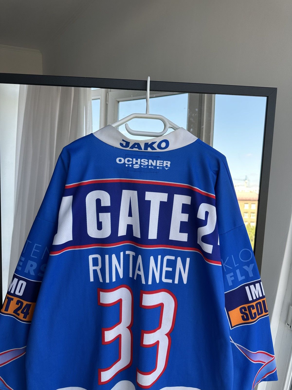 Vintage Vintage Kloten Flyers Switzerland Hockey Jersey #33 Rintanen Size US XL / EU 56 / 4 - 9 Thumbnail