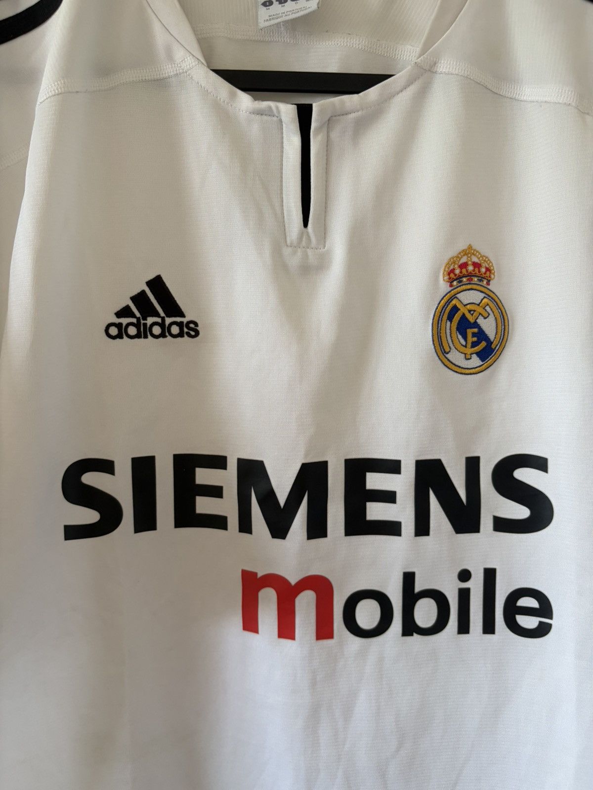 Real Madrid adidas 2003/2004 domowa Vintage — zdjęcie 2