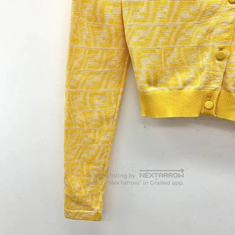 Fendi Fendi Yellow Knit Cardigan for Women . Size XS / US 0-2 / IT 36-38 - 4 Thumbnail