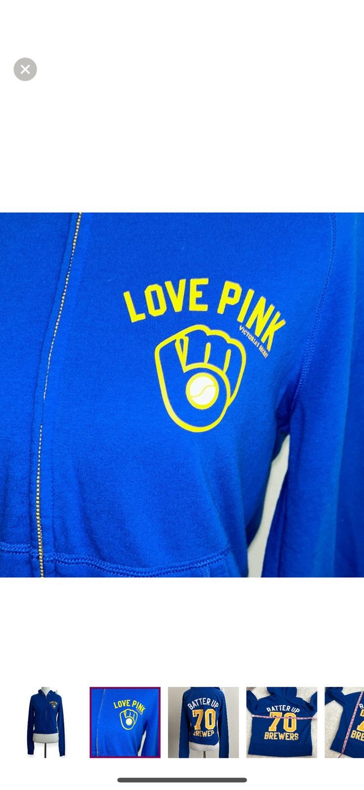Pink Pink Victoria’s Secret small brewers zip up hoodie Size S / US 4 / IT 40 - 4 Thumbnail