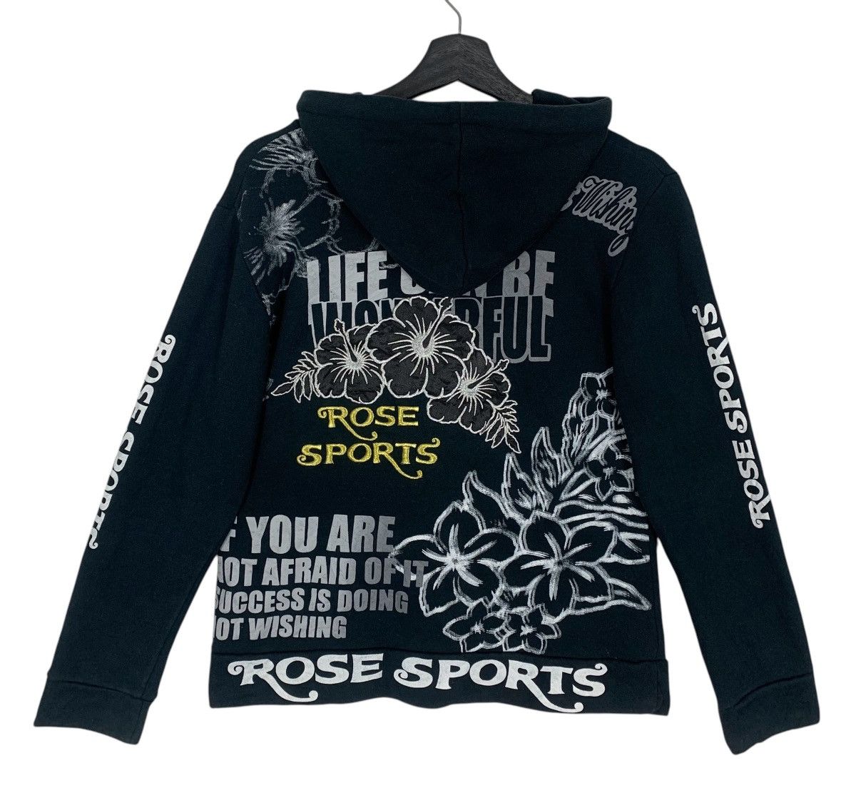 Japanese Brand Rose Sport Apparel JapaneseBrand SurfStyle Floral Hoodie Size S / US 4 / IT 40 - 1 Thumbnail