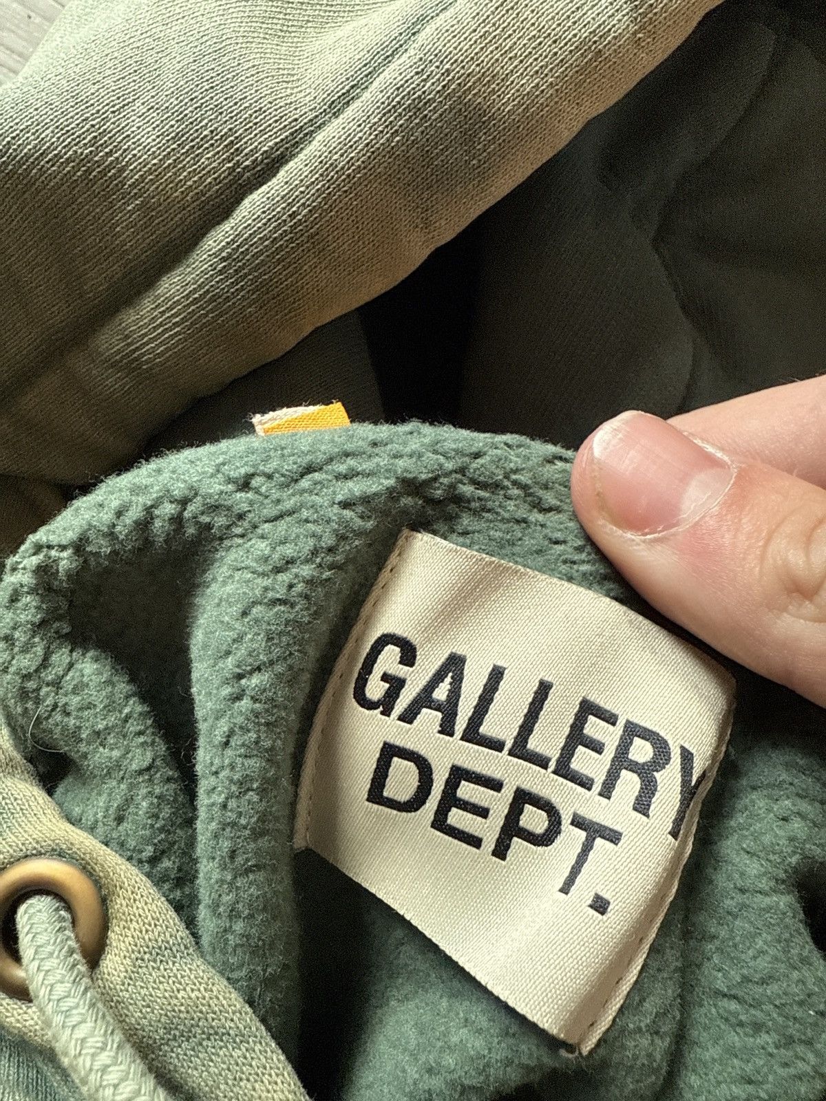 Gallery Dept. Gallery dept center logo paint hooded sweatshirt green Size US L / EU 52-54 / 3 - 5 Thumbnail