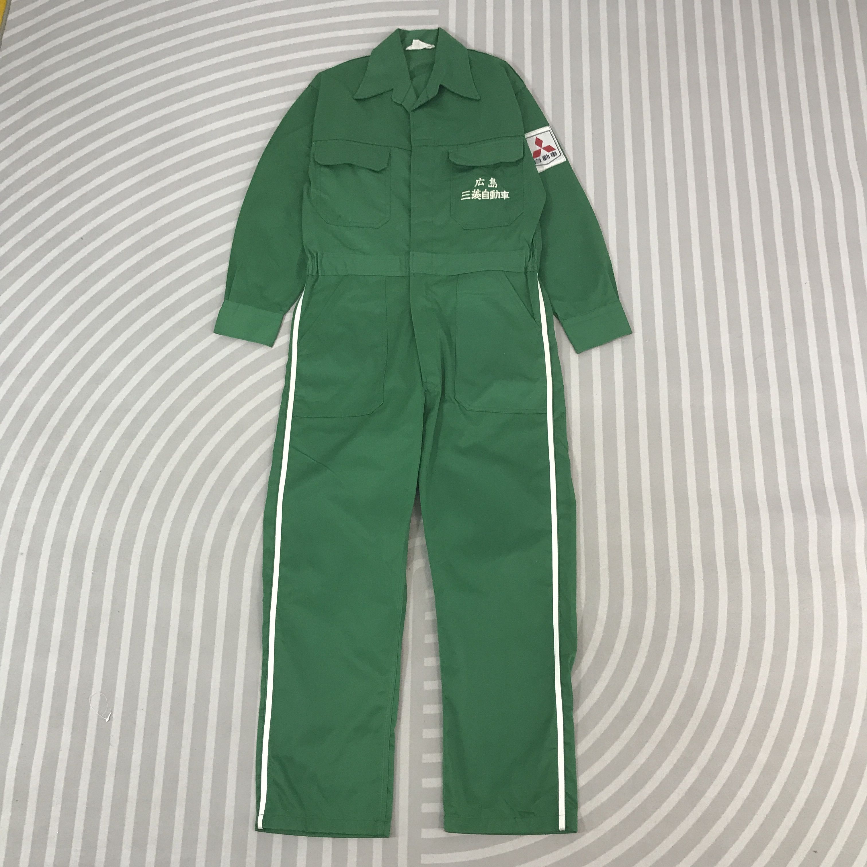 Japanese Brand Vintage Mitsubishi Racing Button overall Jacket K65B10 Size US L / EU 52-54 / 3 - 2 Thumbnail