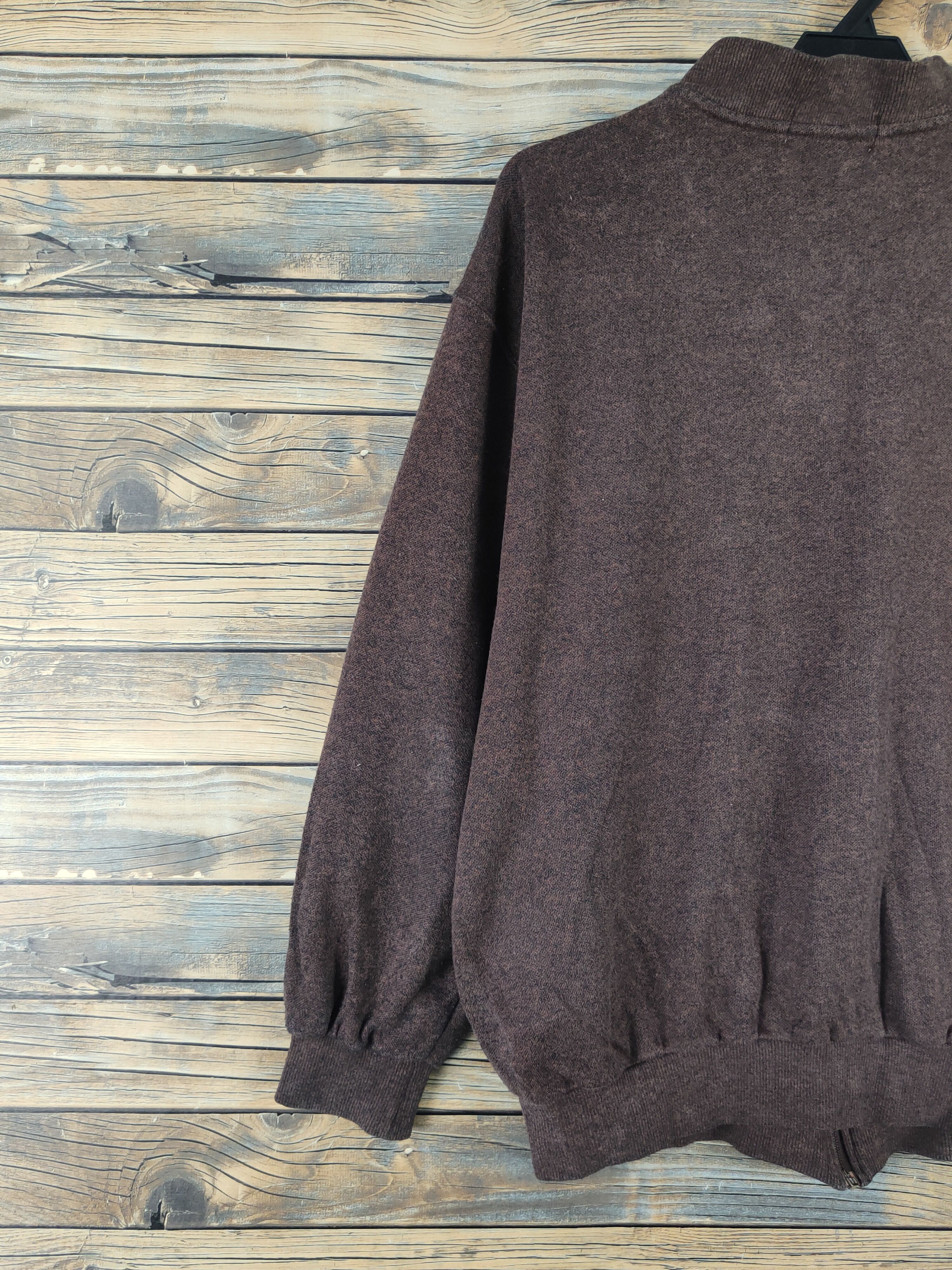 Vintage Vivre Club Dark Brown Knitwear Sweaters #W2120 Size US L / EU 52-54 / 3 - 8 Thumbnail