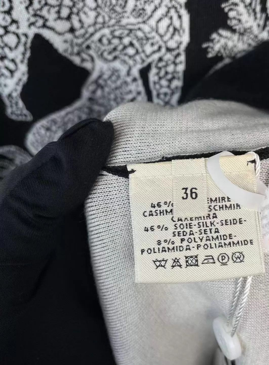 Hermes Hermès leopard jacquard wool cashmere knit dress 36 NWT Size XS / US 0-2 / IT 36-38 - 2 Thumbnail