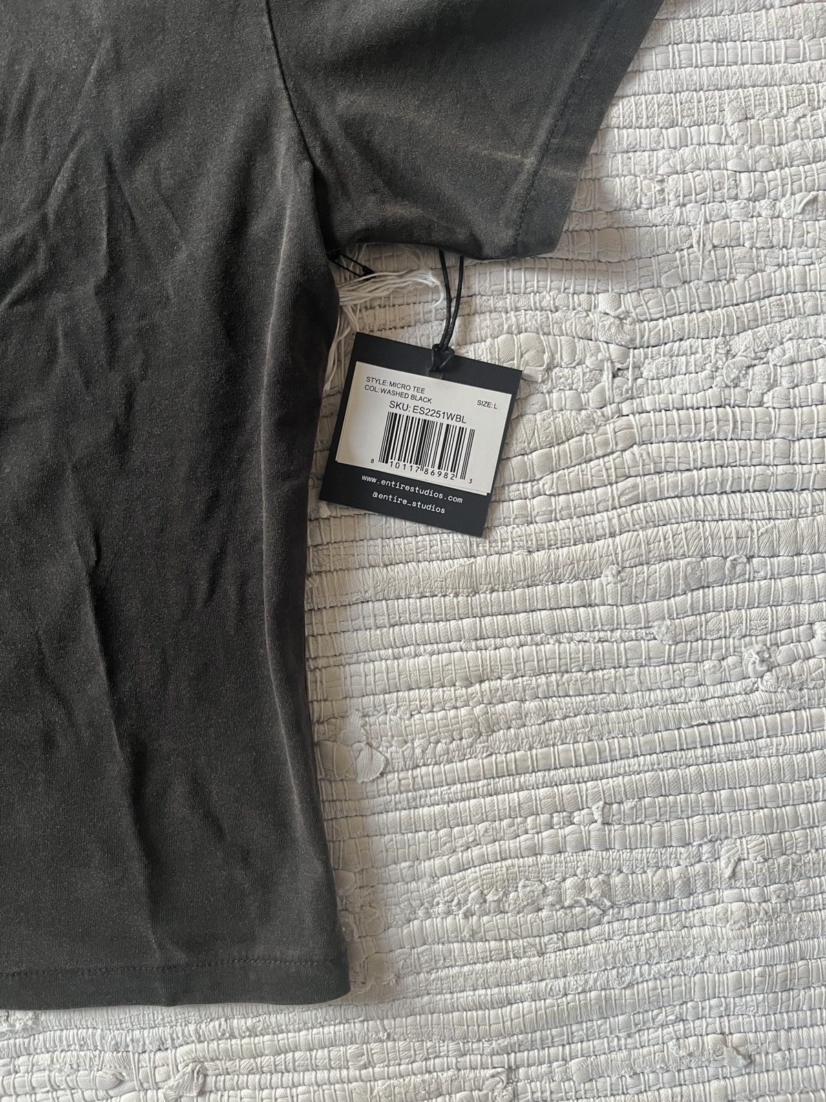 Entire Studios MICRO TEE WASHED BLACK Size L / US 10 / IT 46 - 2 Thumbnail