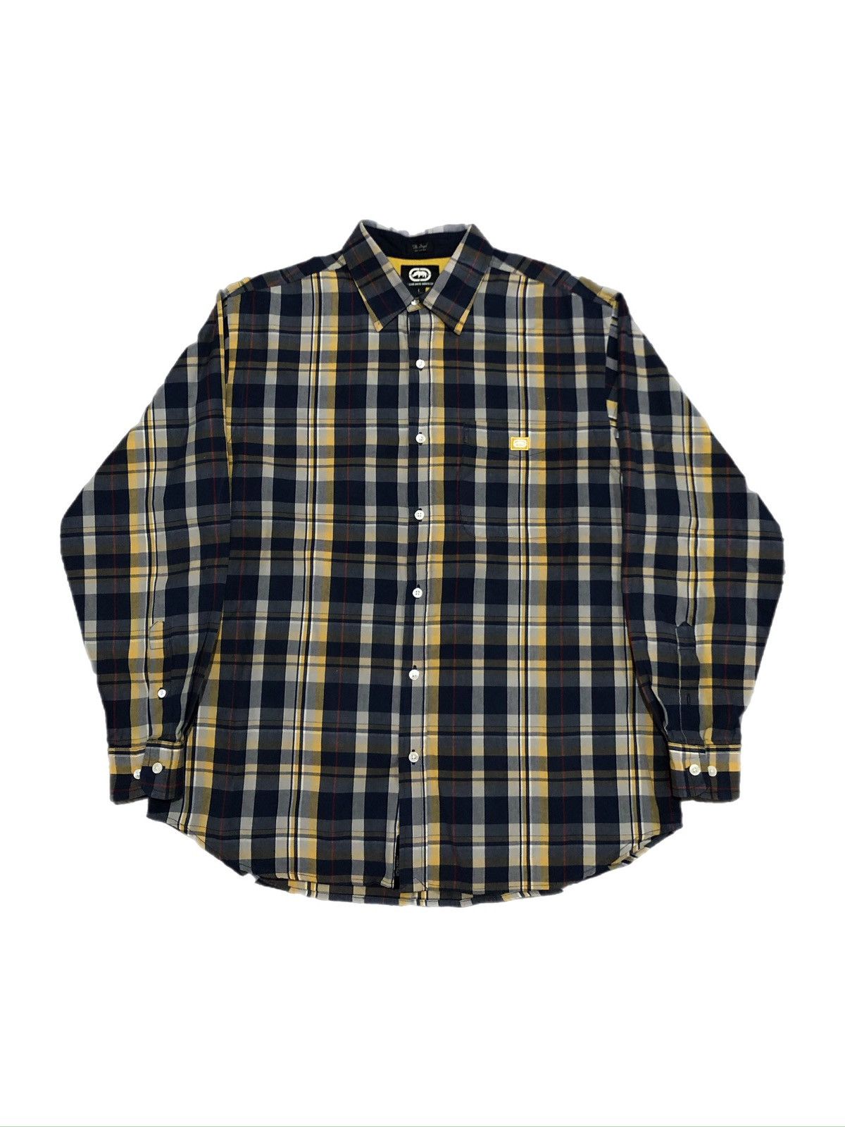 Ecko Unltd. × Vintage Vtg Y2K Ecko Unltd “The Dwyer” Plaid Button Up Size US L / EU 52-54 / 3 - 1 Thumbnail