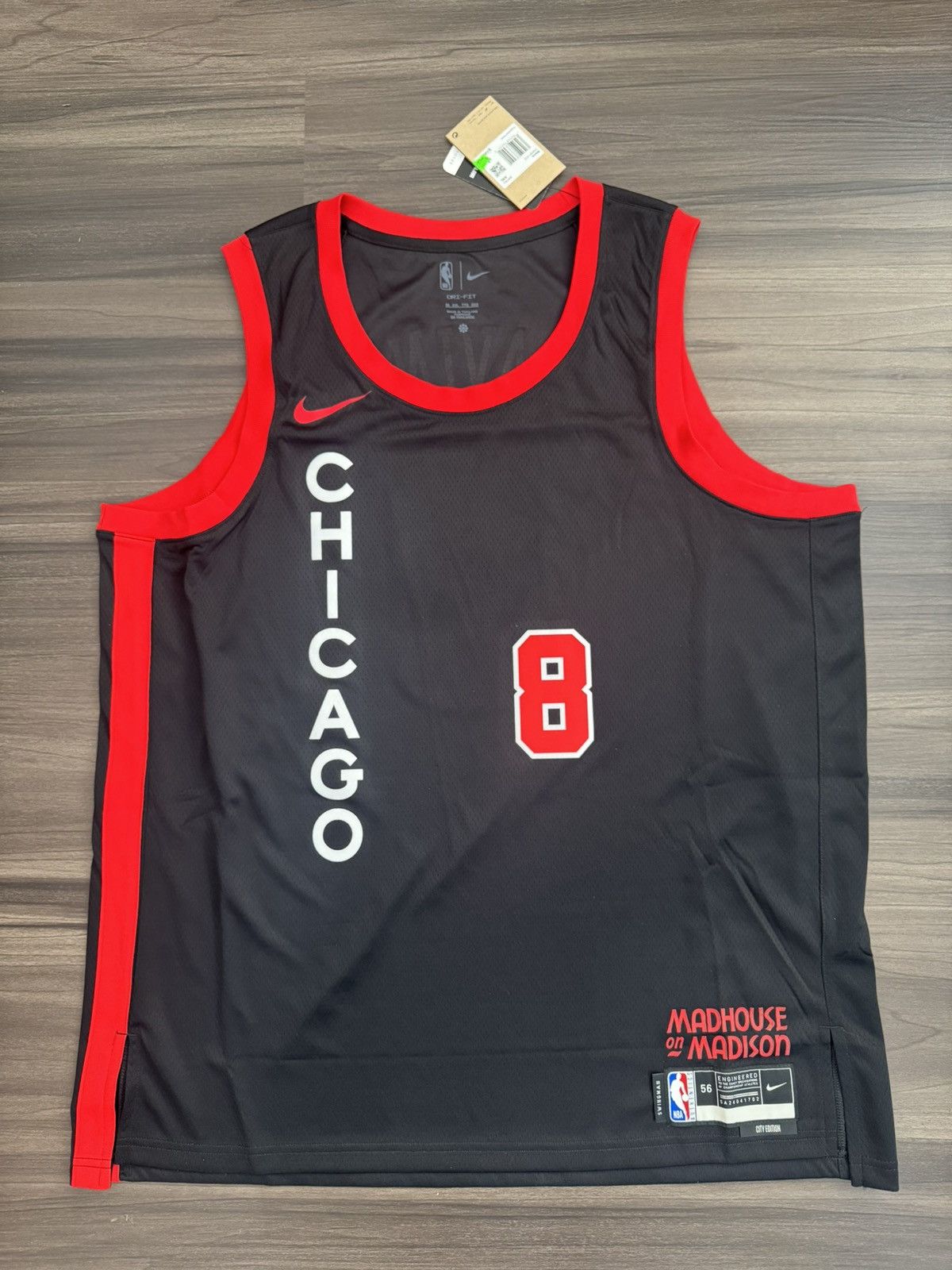 Nike Zach Lavine Chicago Bulls City Edition Jersey 56 Size US XXL / EU 58 / 5 - 1 Thumbnail