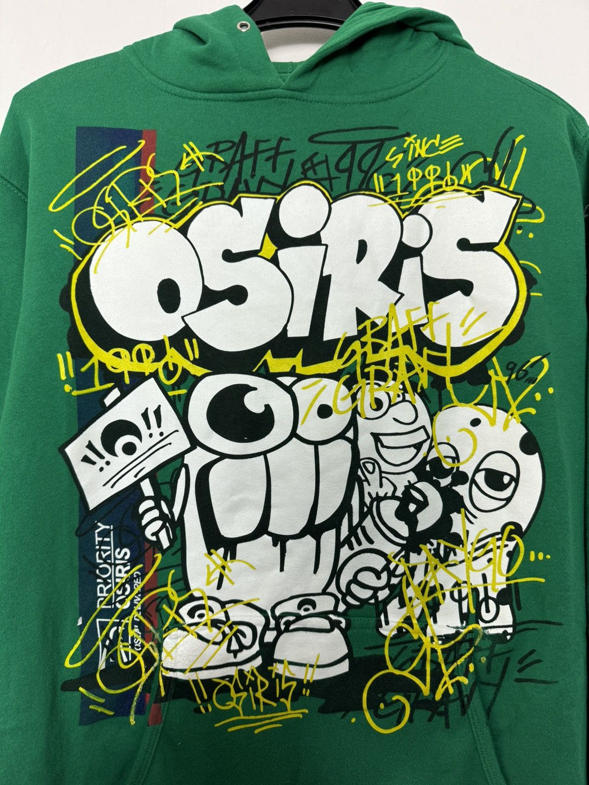 Osiris Vintage skate Osiris hoodie graffiti Y2K SK8 stlye Size US S / EU 44-46 / 1 - 2 Thumbnail
