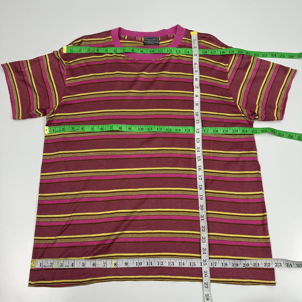 Christian Dior Monsieur Vintage Christian Dior Monsieur Stripe TShirt A680 Size US M / EU 48-50 / 2 - 4 Thumbnail