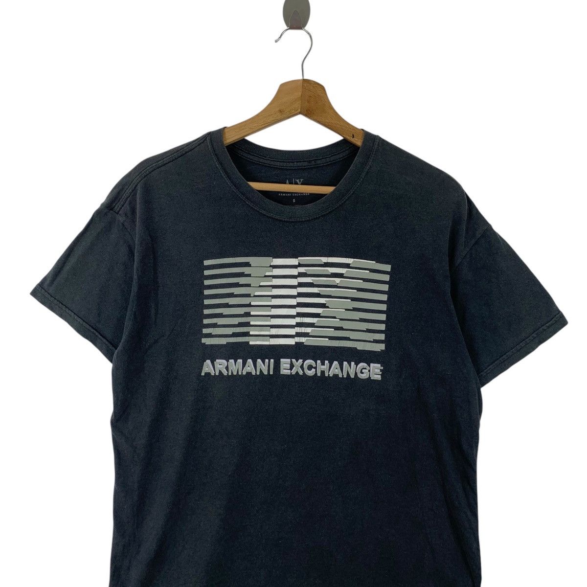 Armani Exchange ARMANI EXCHANGE COLLECTION Stock Logo Tee Shirt Top Size S / US 4 / IT 40 - 2 Thumbnail