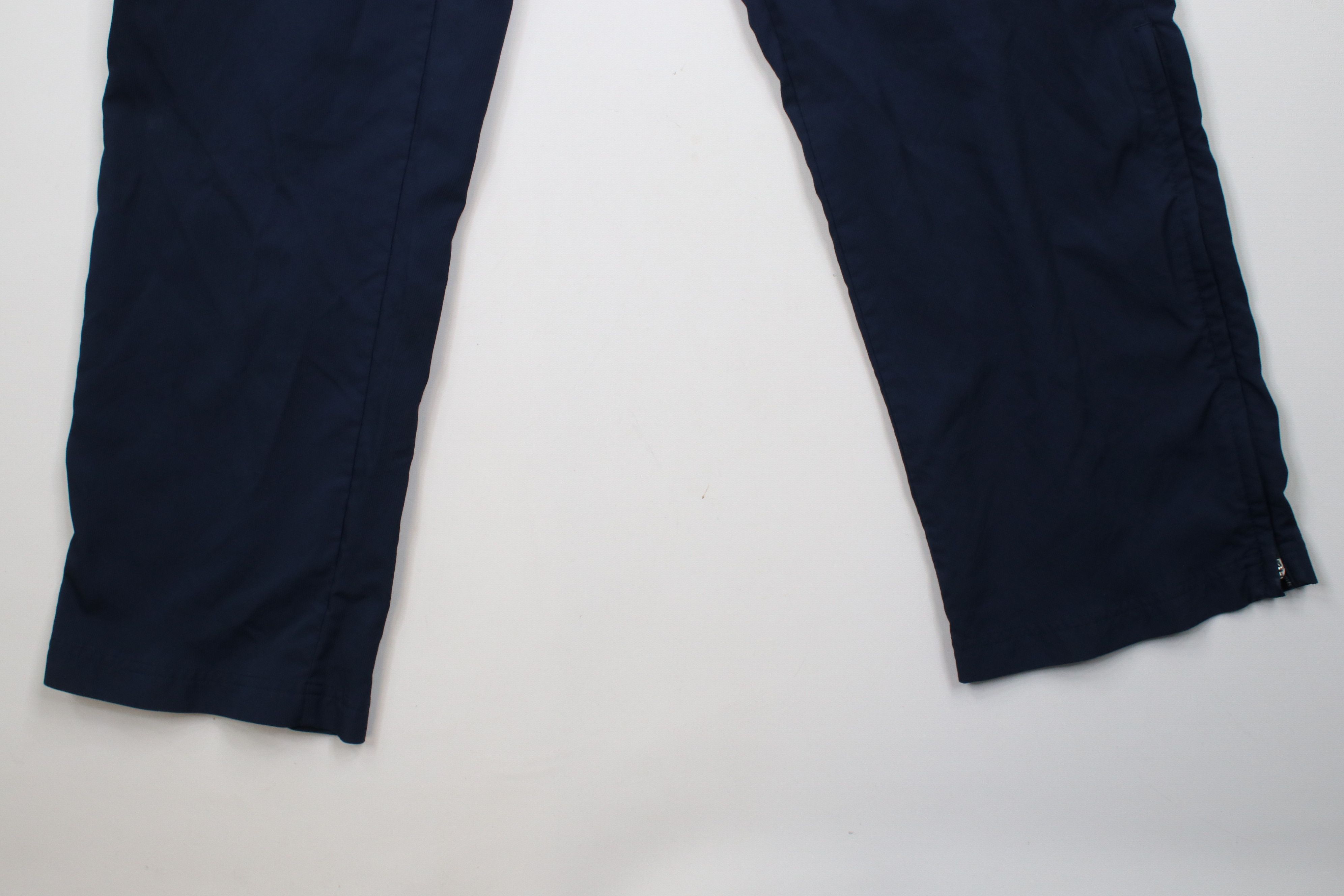 Nike × Vintage Vintage Y2K Nike Mini Swoosh Ribbed Wide Leg Pants Blue Size US 38 / EU 54 - 4 Thumbnail