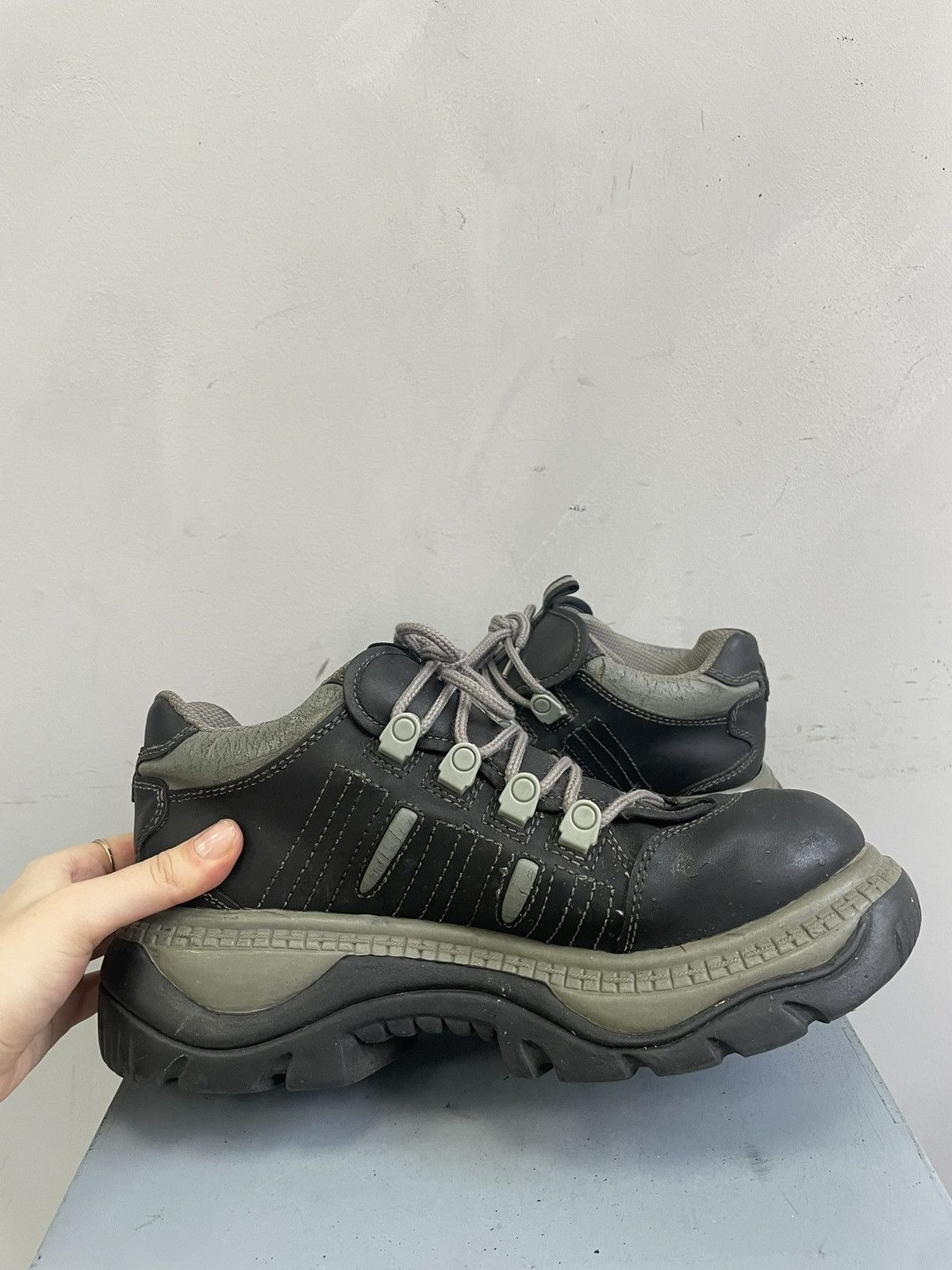New Rock Platform boots hype leather shoes classic avant garde Size US 10 / EU 43 - 12 Thumbnail