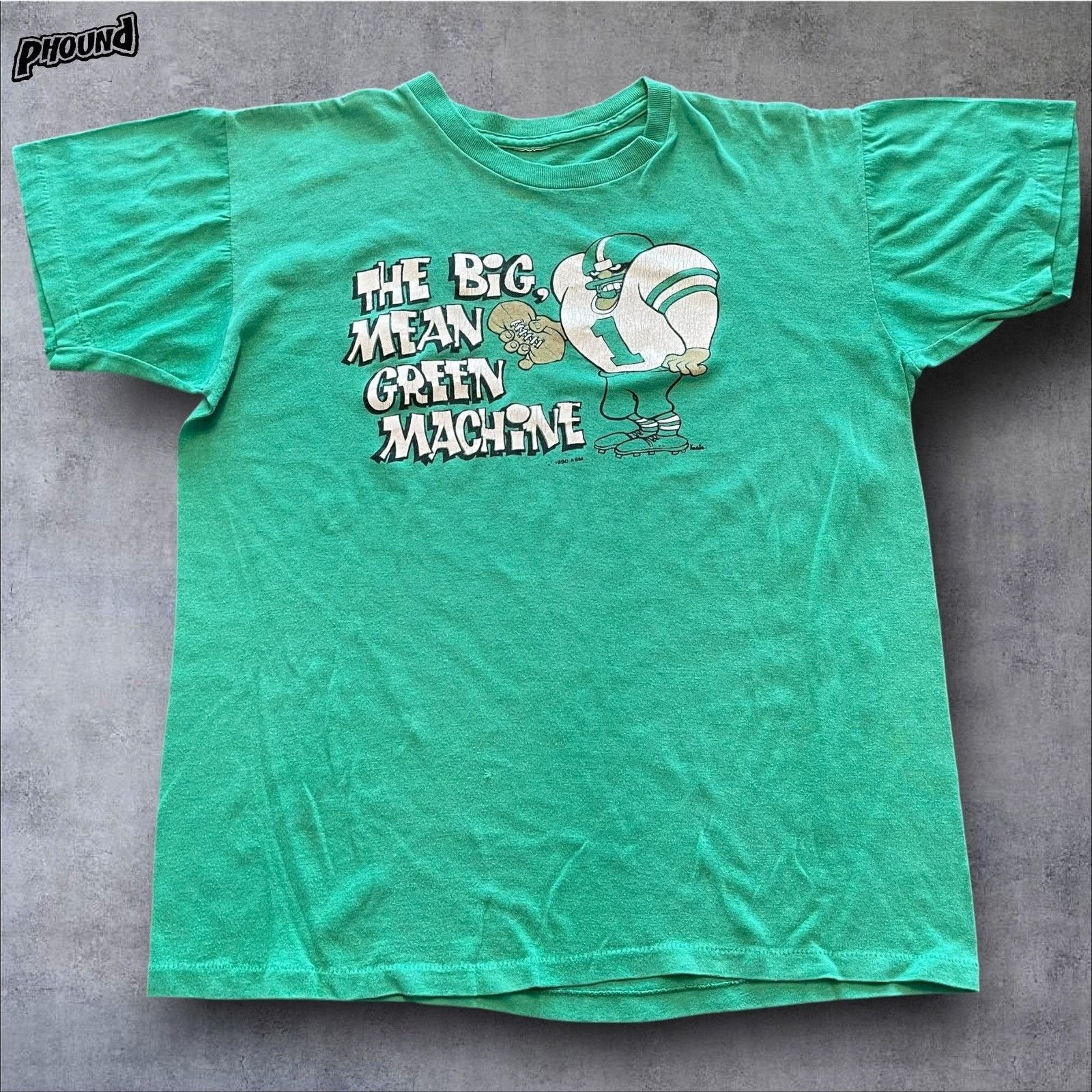 Vintage Vtg Big Mean Green Machine Shirt Mens Large Cartoon Football Size US L / EU 52-54 / 3 - 1 Thumbnail