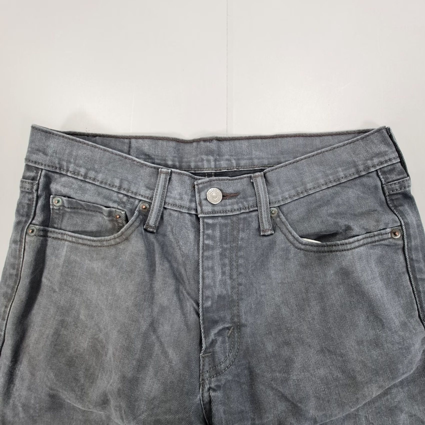Levi's Levi's 541 Jeans Mens Athletic Straight Leg Stretch Denim W31 L32 Grey Blue 5-Pocket Belt Loops Cotton Elastane Regular Fit Vintage No Size US 31 - 2 Thumbnail