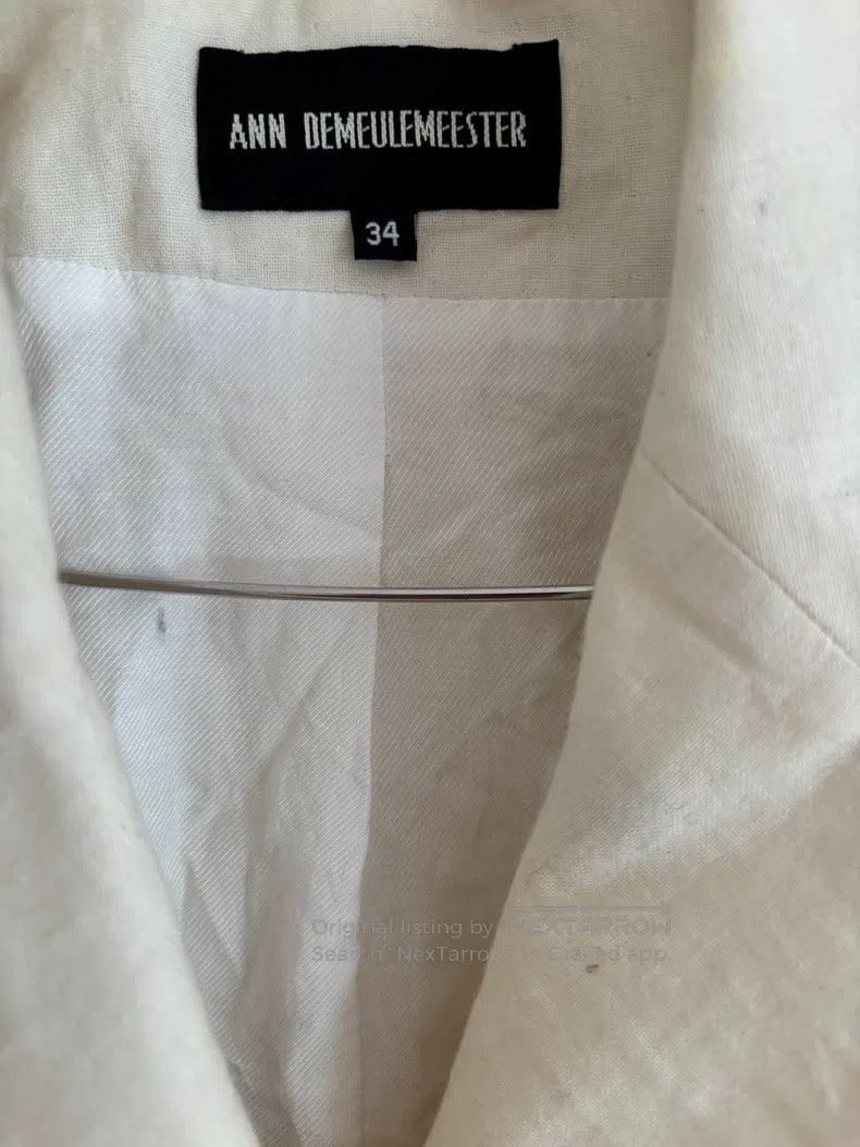 Ann Demeulemeester Ann Demeulemeester 34 white blazer Size S / US 4 / IT 40 - 4 Thumbnail