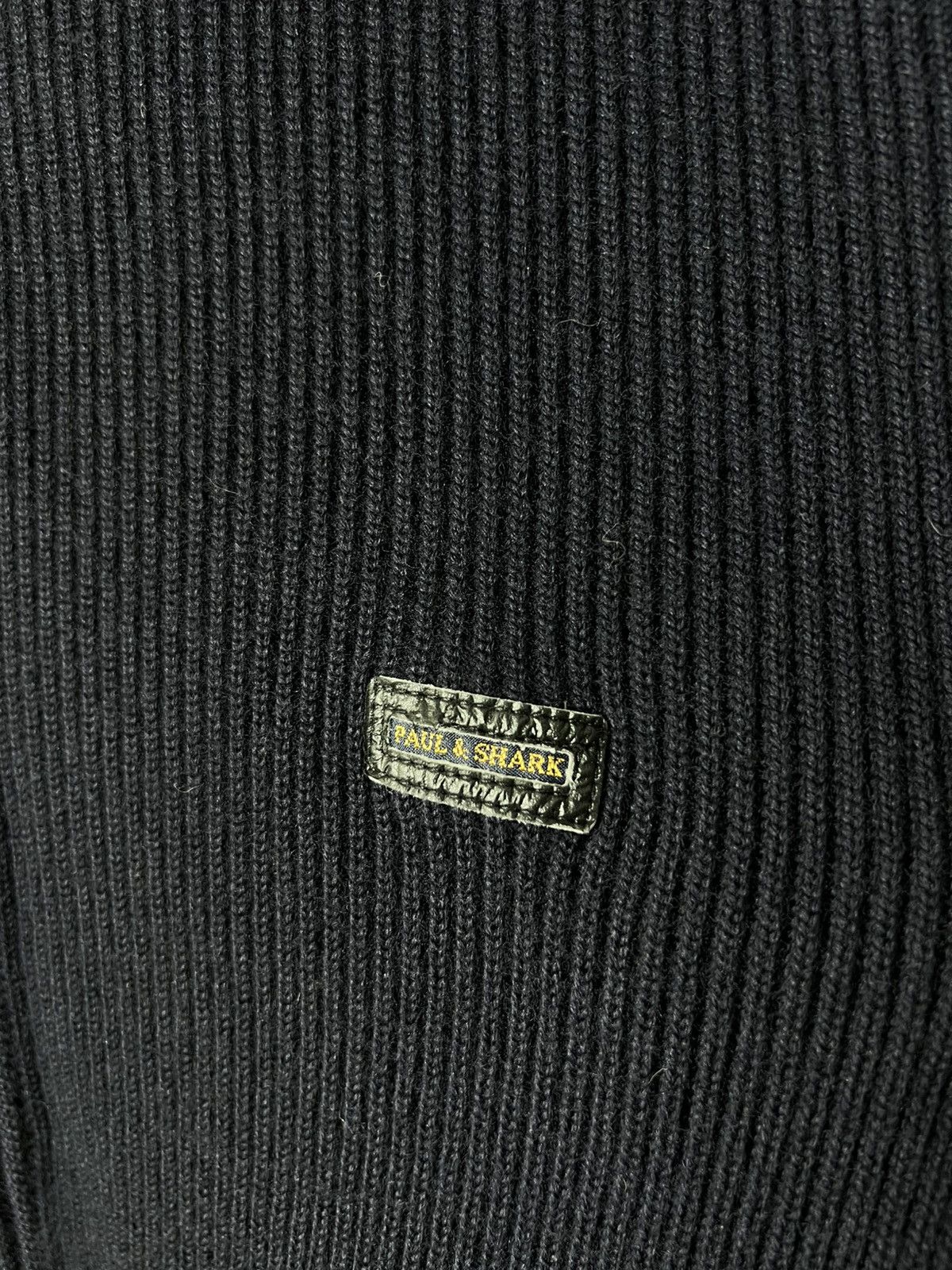 Paul & Shark Vintage Paul & Shark Heavy Wool Knit Bomber Navy XL Yachting Size US XL / EU 56 / 4 - 5 Thumbnail