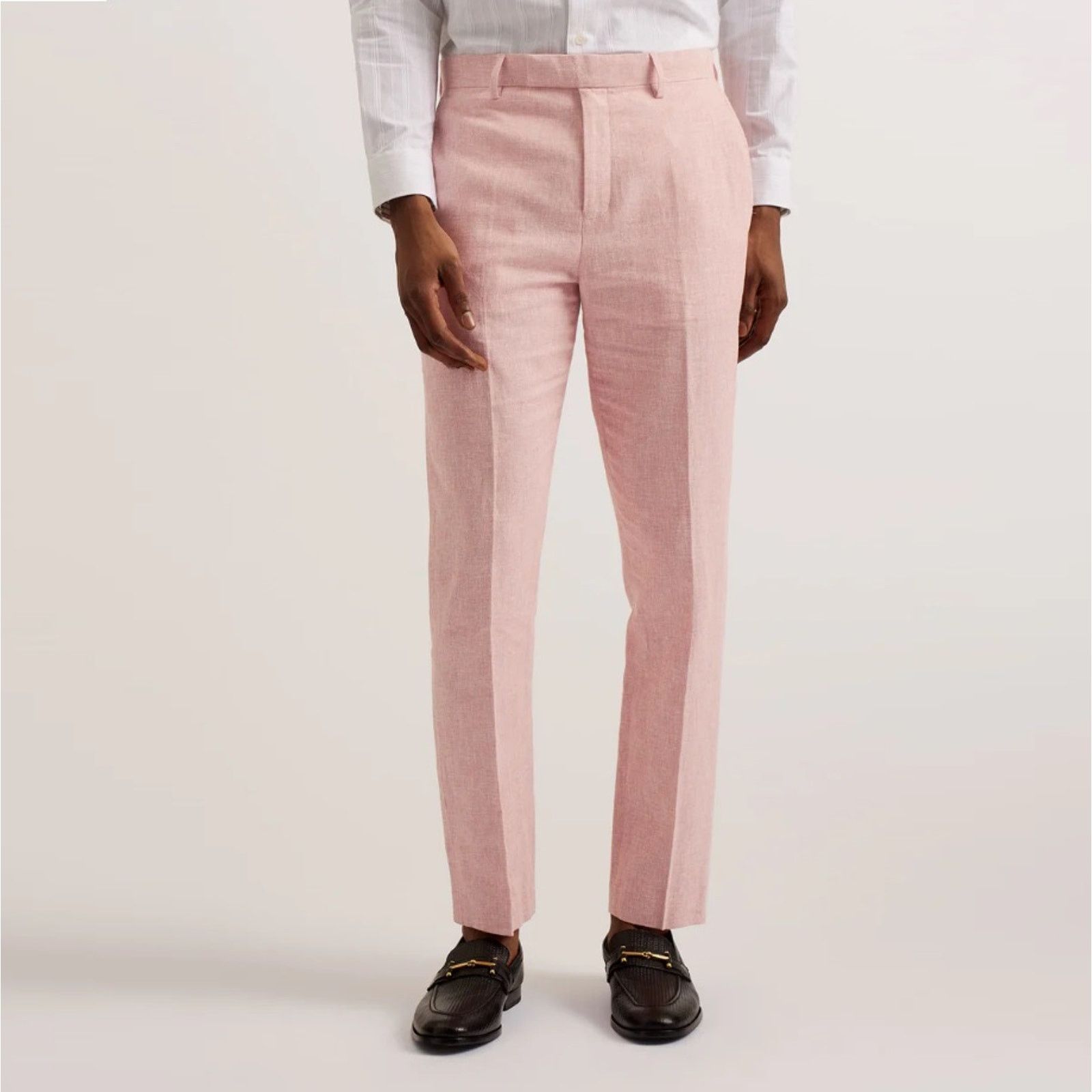 Ted Baker Ted Baker London Men's Pink Casual Slim Fit Trousers 36R Size US 36 / EU 52 - 1 Thumbnail