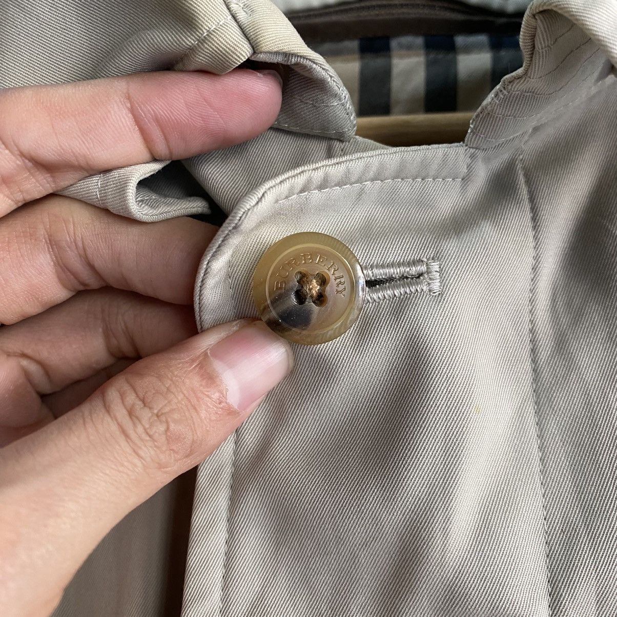 Burberry Vintage Burberrys Single Breasted Trench Coat Beige chekered Size US L / EU 52-54 / 3 - 11 Thumbnail