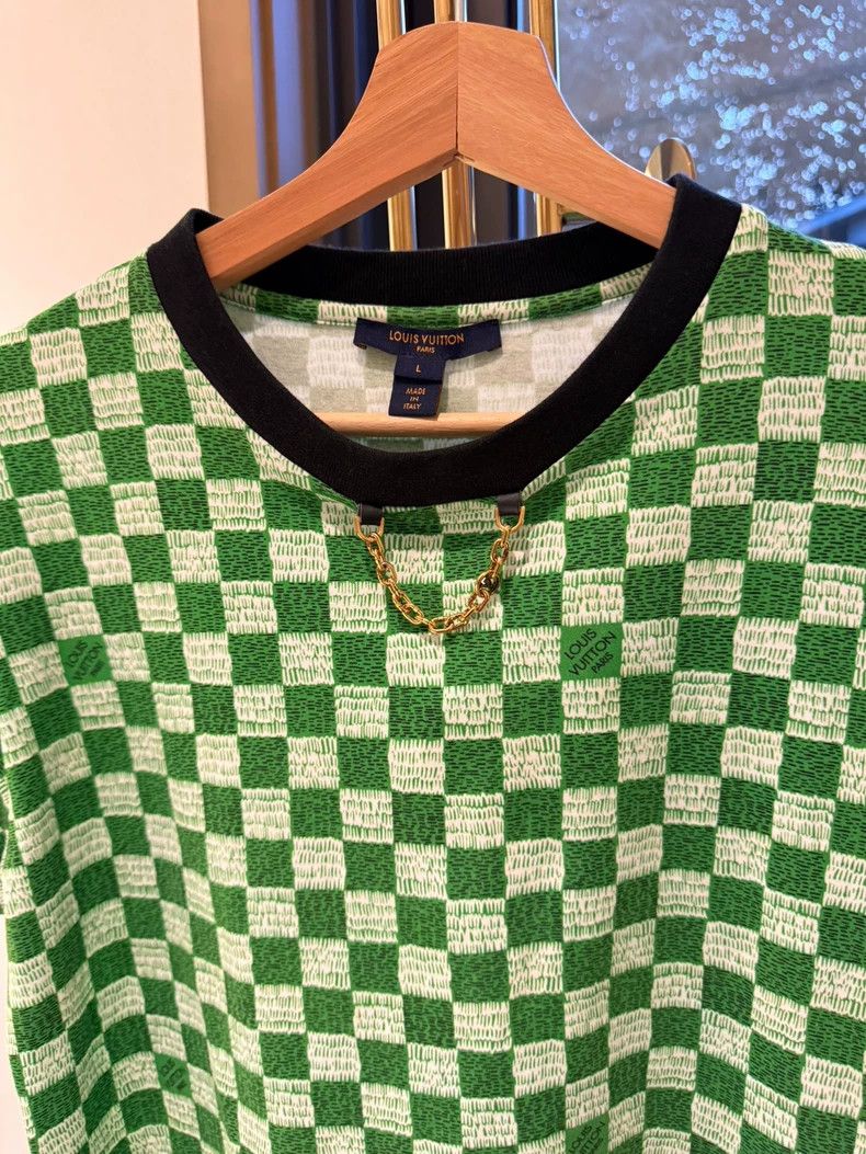 Louis Vuitton Louis Vuitton Checkerboard short sleeves 2504-Nextarrow Size L / US 10 / IT 46 - 5 Thumbnail