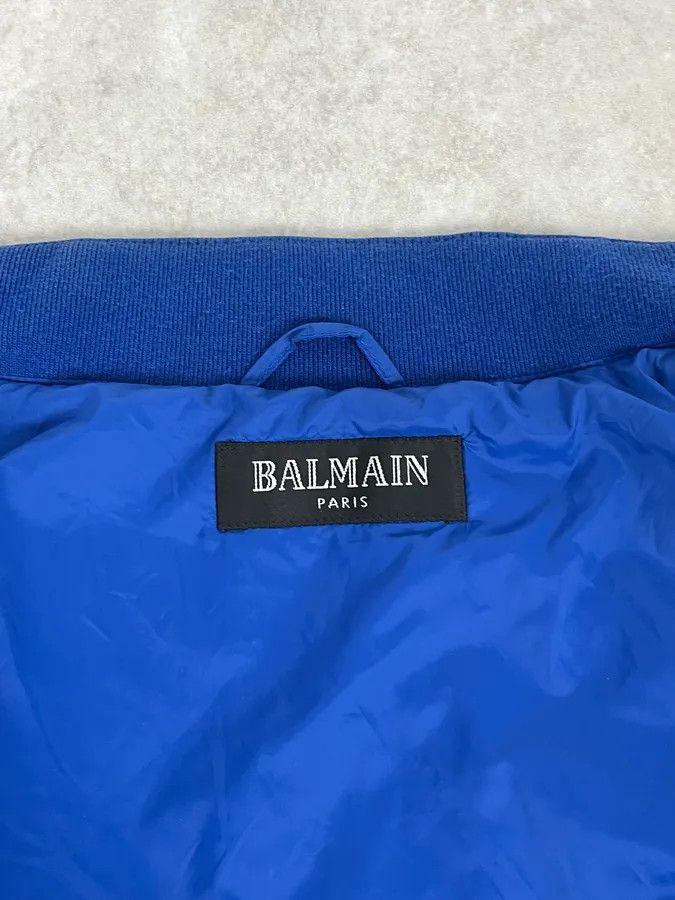 Balmain Balmain Blue Quilted Puffer Jacket with Detachable Sleeves Size US M / EU 48-50 / 2 - 10 Thumbnail