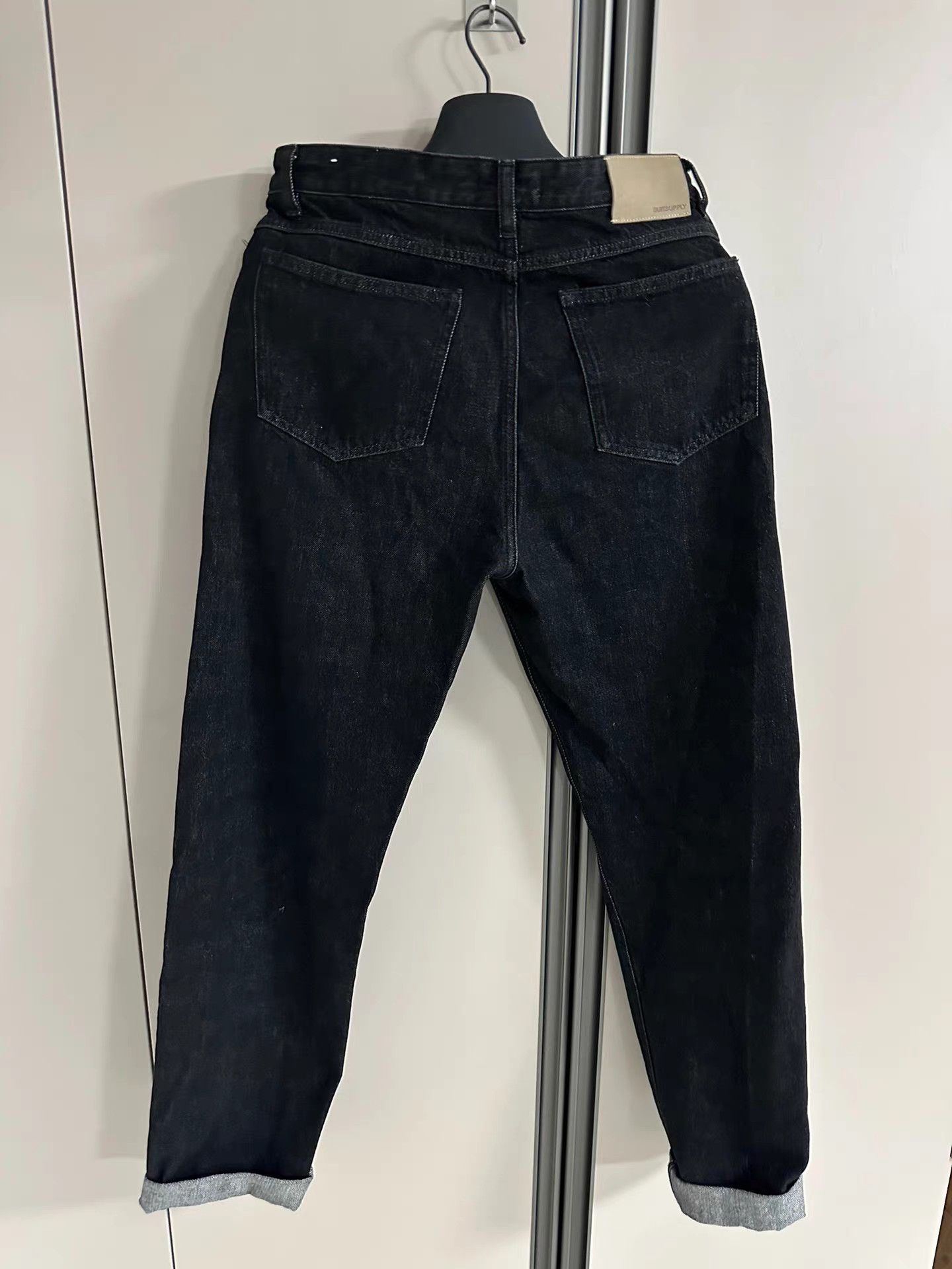 Suitsupply SUITSUPPLY Dark Gray Straight-Leg 5-Pocket Jeans K18 Size US 31 - 3 Thumbnail