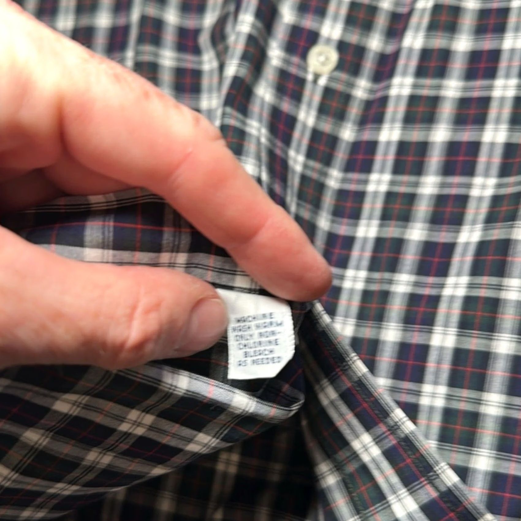 Ralph Lauren VINTAGE Ralph Lauren Golf Tilden Long Sleeve Button Down Shirt Small Mens Blue Plaid Navy Green White Red Size US S / EU 44-46 / 1 - 6 Thumbnail