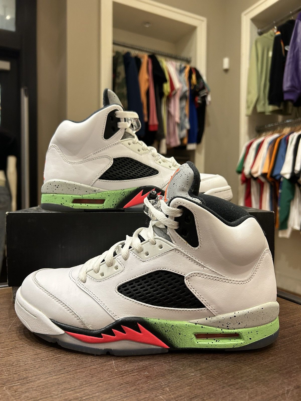 Jordan Brand Jordan 5 Retro Poison Green Grailed
