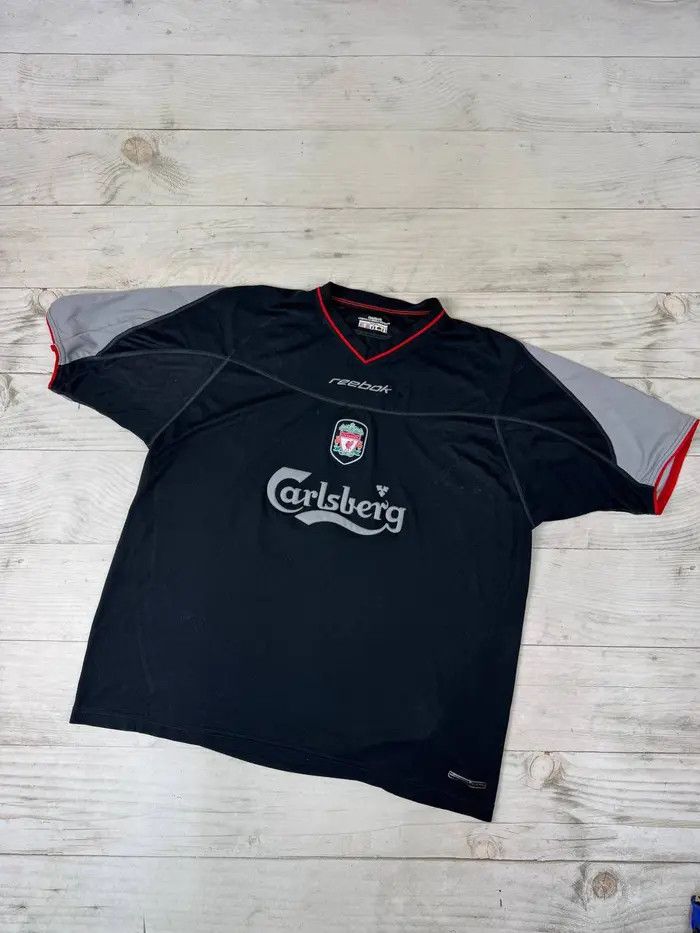 Reebok Vintage Reebok Liverpool 2002 2004 Away Shirt Soccer Jersey Size US XL / EU 56 / 4 - 1 Thumbnail