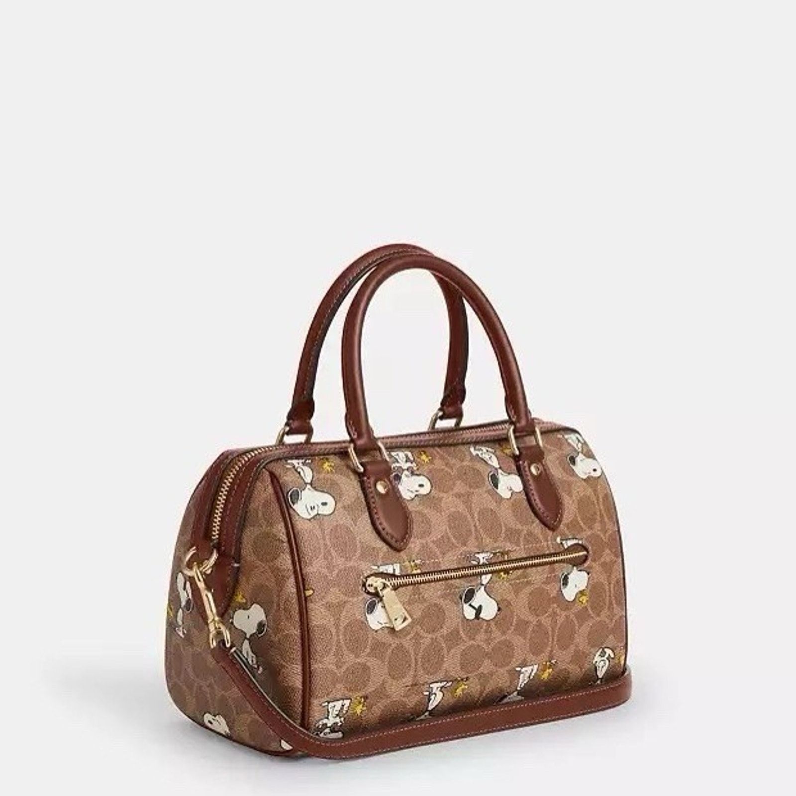 Coach NWT Coach X Peanuts Rowan Satchel Bag Snoopy Print CBM33 Size ONE SIZE - 9 Thumbnail