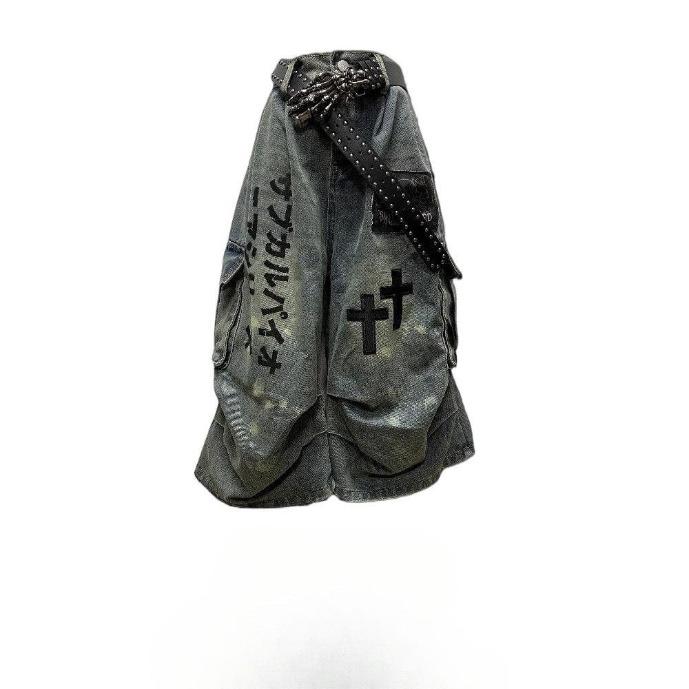 Japanese Brand women's cross cropped jeans Size 30" / US 8 / IT 44 - 4 Thumbnail