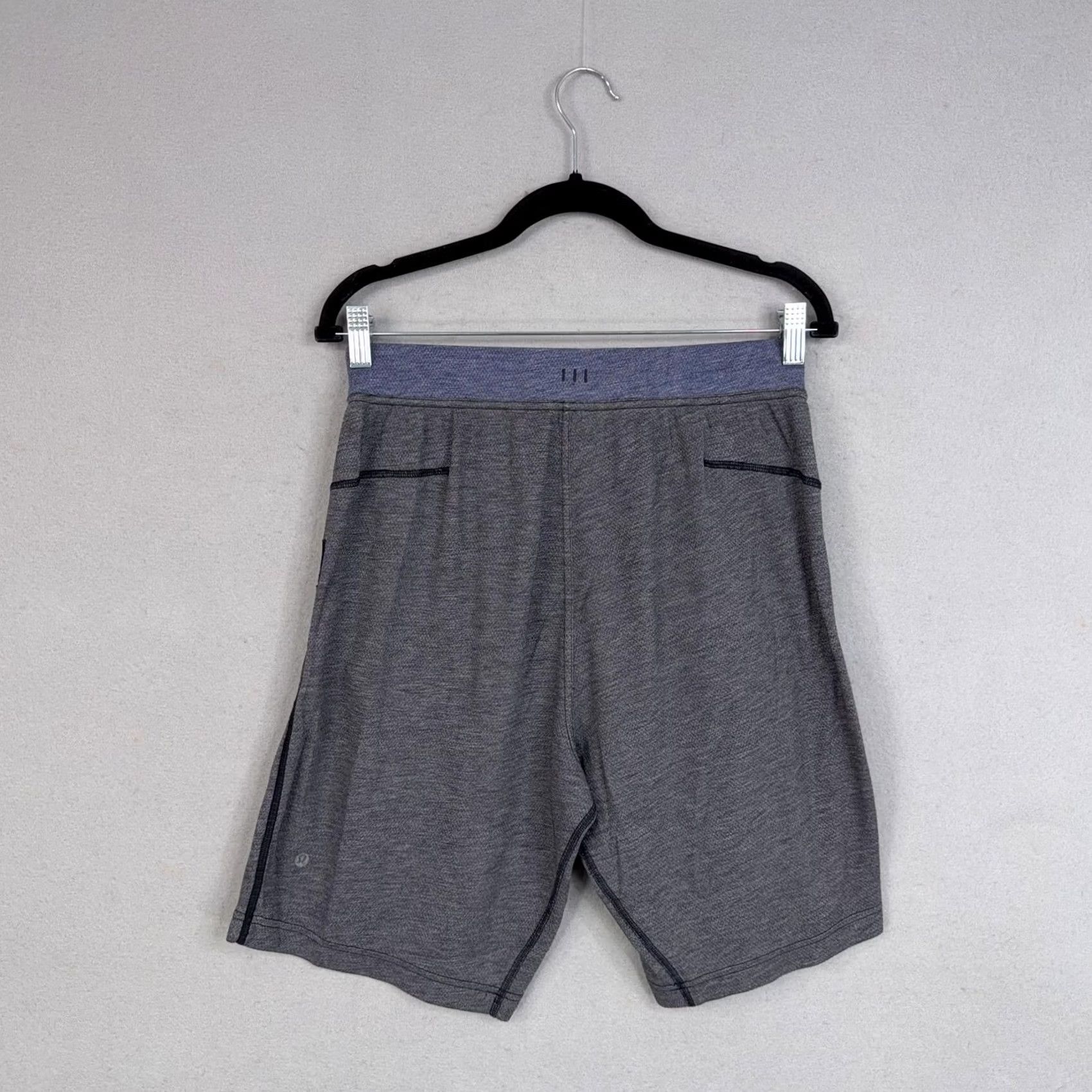 Lululemon Lululemon Shorts Mens Medium Gray Athletic Knit Drawstring Pockets Running Gym Size US 31 - 5 Thumbnail