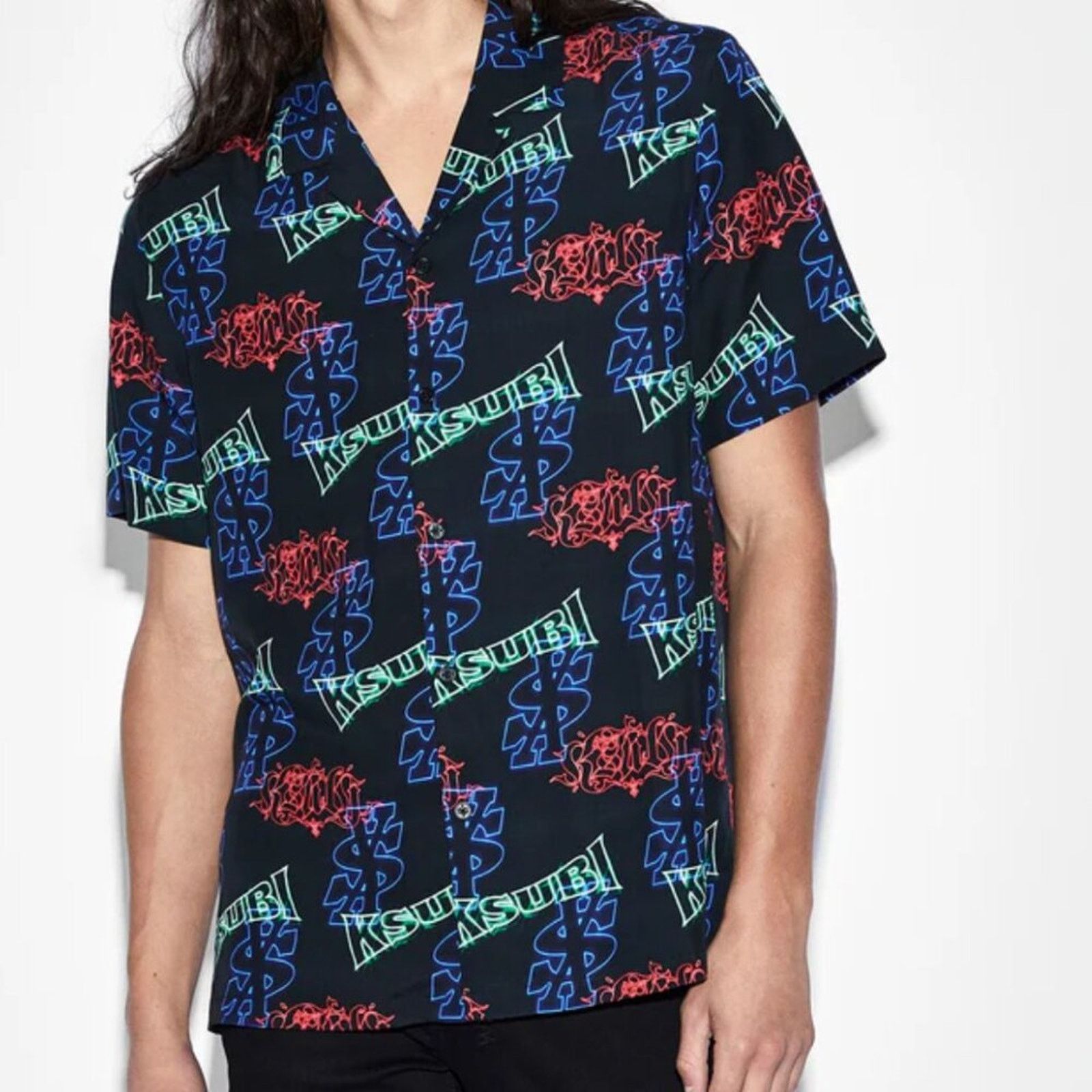 Ksubi NWT KSUBI Glow Resort SS Shirt in Black Size US XL / EU 56 / 4 - 1 Thumbnail