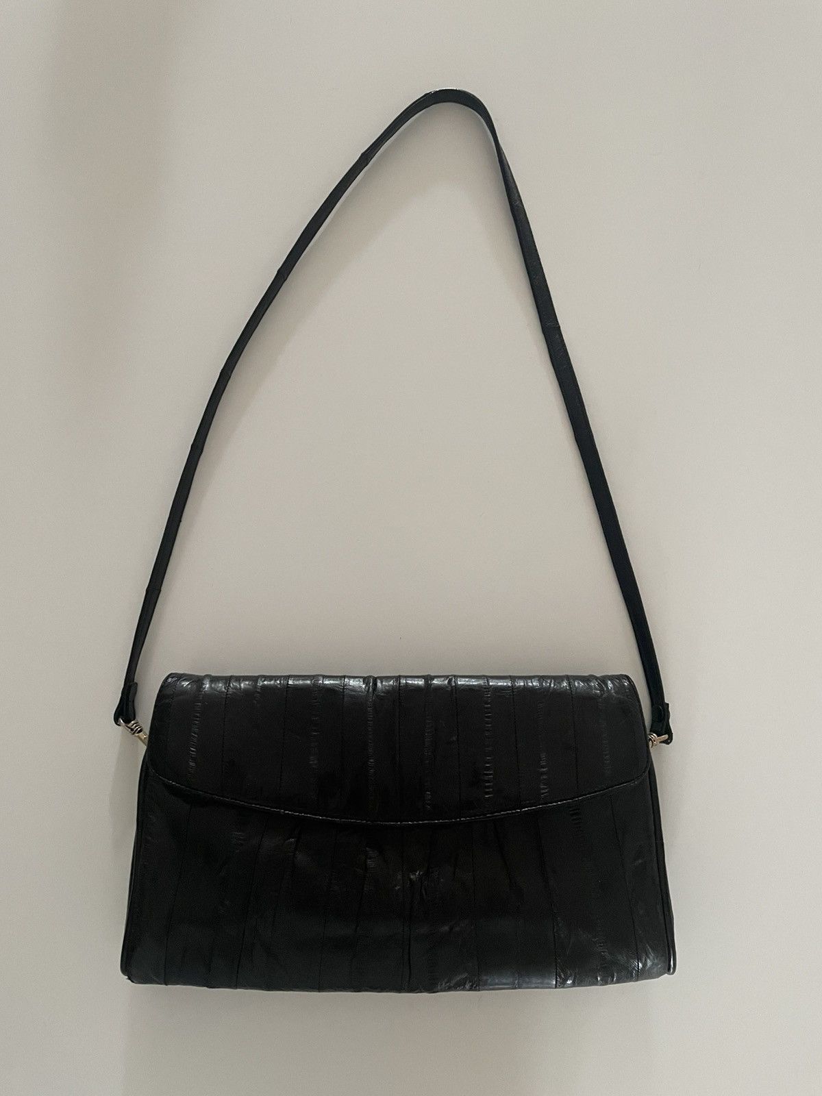 Vintage Vintage Black Leather Clutch Size ONE SIZE - 2 Thumbnail