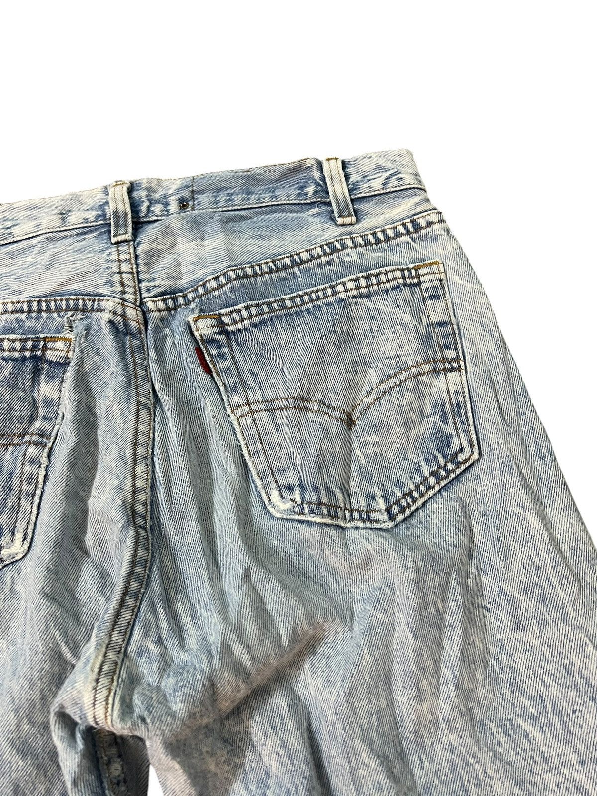 Levi's 80’s Distressed Levi’s 501 Acid Wash Rare Jean Size US 30 / EU 46 - 17 Thumbnail