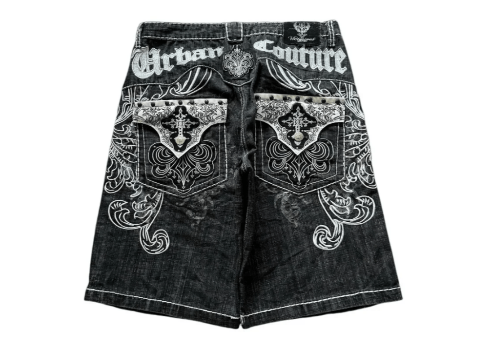 Japanese Brand Loose Denim Shorts Size US 36 / EU 52 - 1 Thumbnail