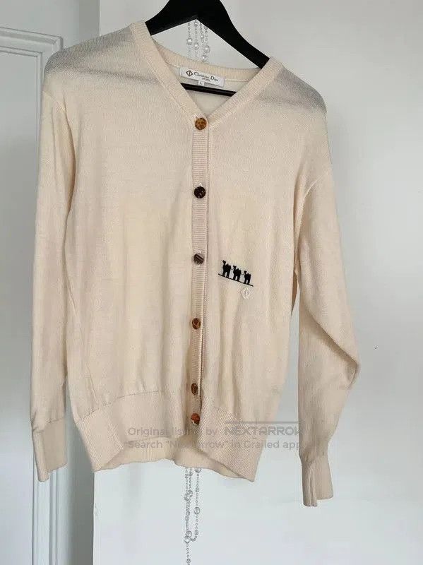 Dior Dior Cream Cardigan for Women . Size M / US 6-8 / IT 42-44 - 1 Thumbnail
