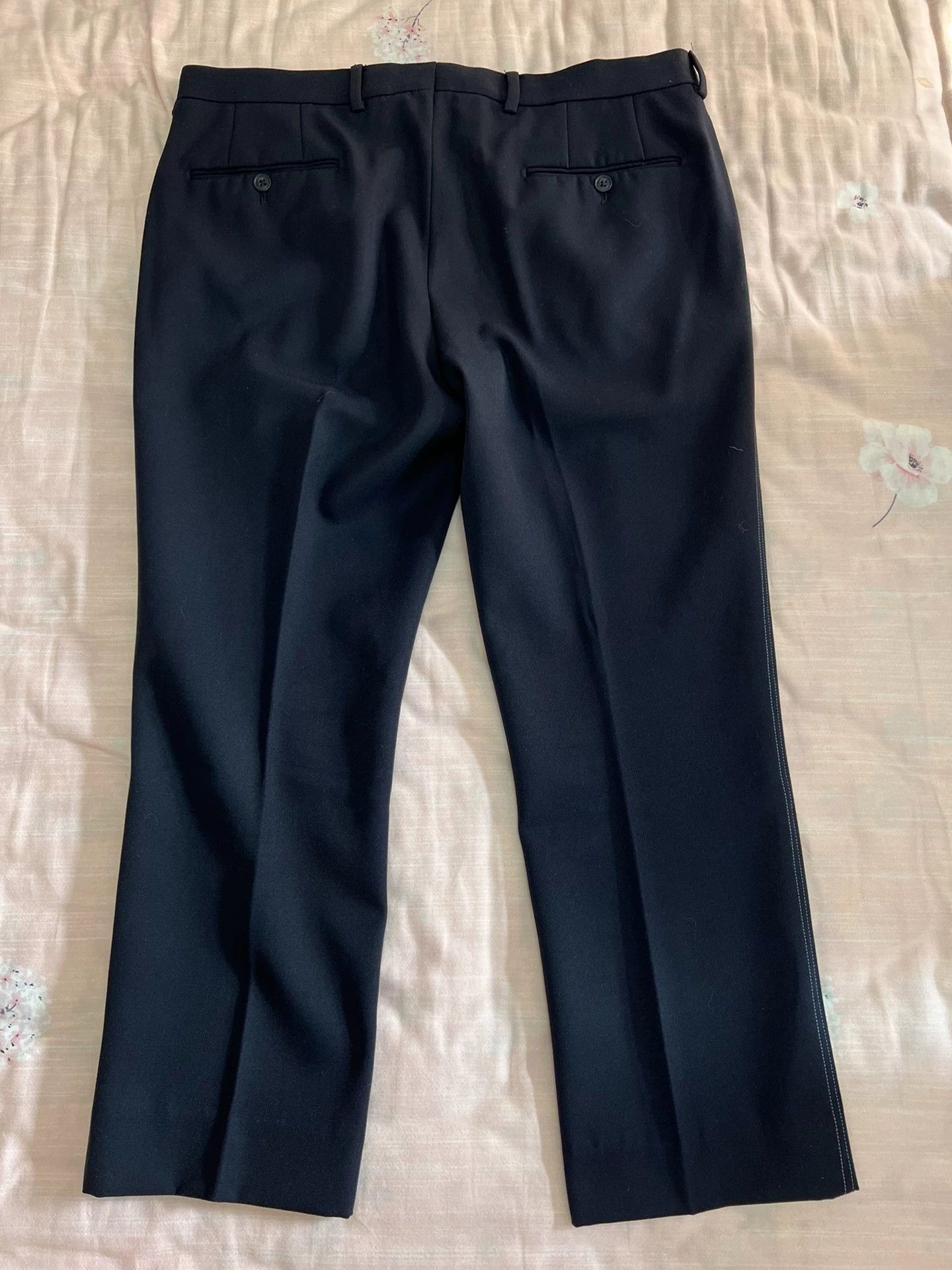 Fendi Fendi Basic Blue Wool-Blend Trousers 50 (Men's) Size US 34 / EU 50 - 3 Thumbnail