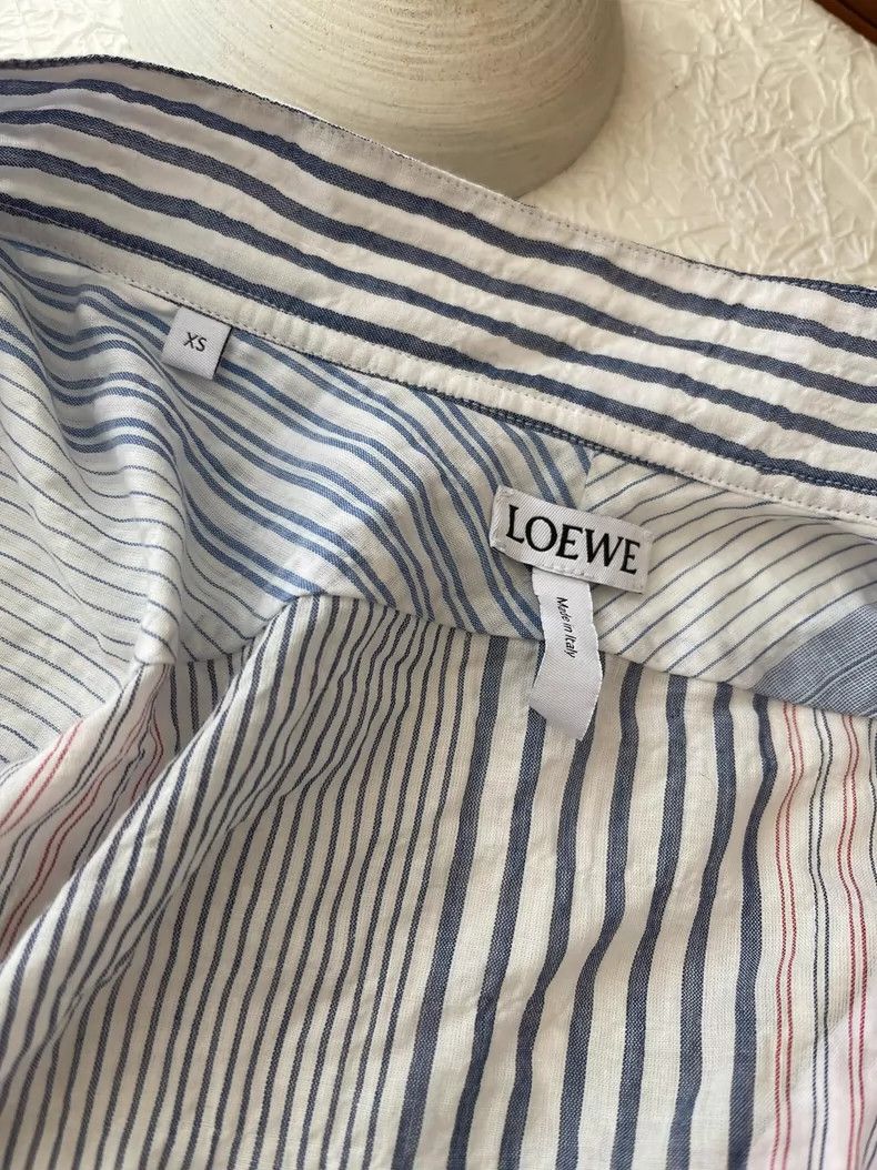 Loewe LOEWE Neutral wind slanted stripe casual shirt Size XS / US 0-2 / IT 36-38 - 3 Thumbnail