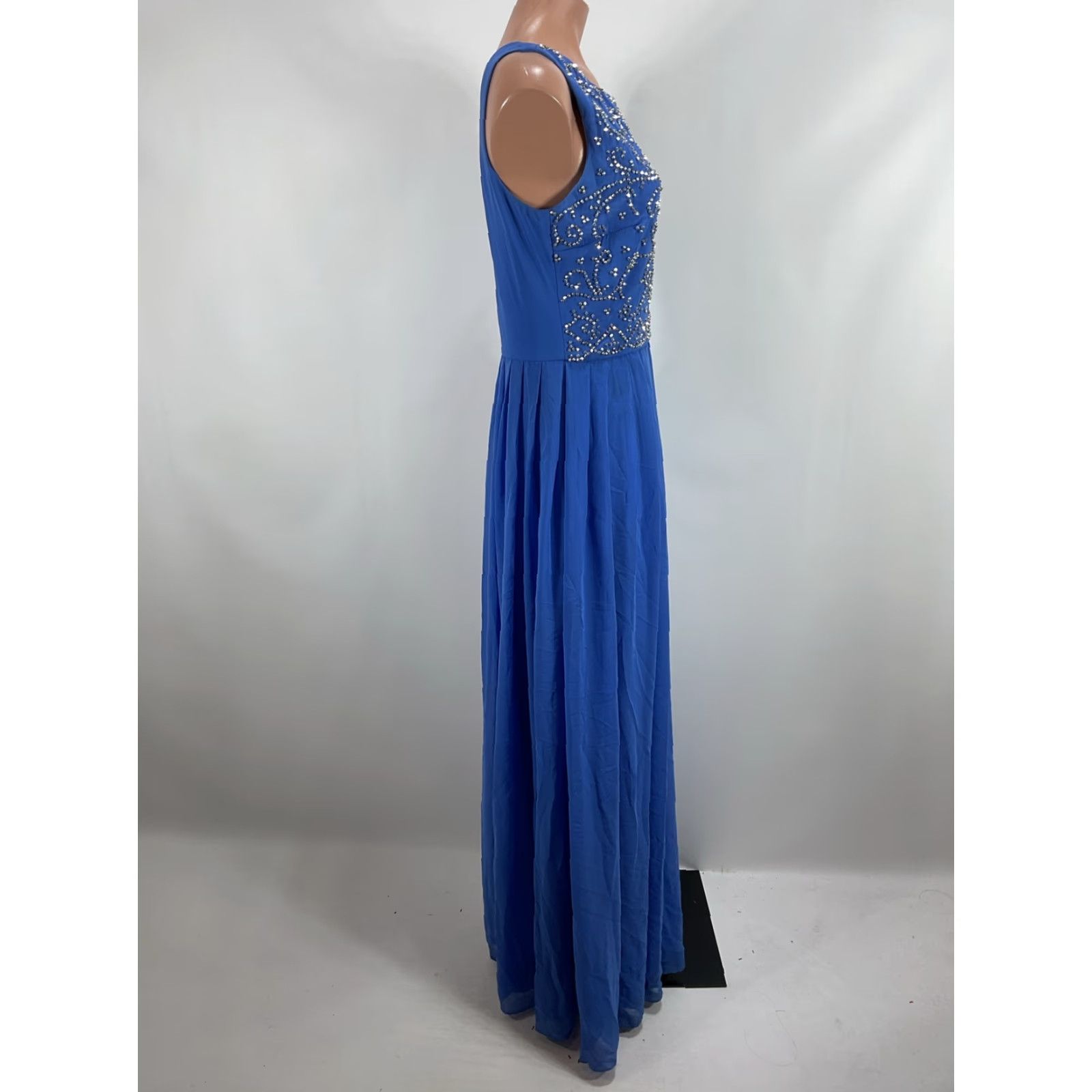 xscape blue beaded dress Xscape Evenings 