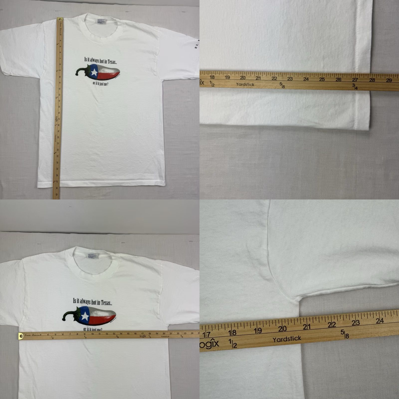 Vintage VINTAGE Texas Pepper Art T Shirt Adult Large Chili Pepper Funny Flag 90s USA Mens Size US L / EU 52-54 / 3 - 8 Thumbnail
