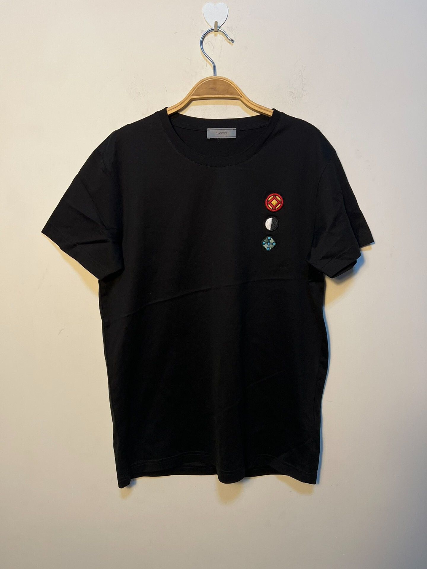 Lanvin LANVIN Men’s Classic Black T-Shirt Size US M / EU 48-50 / 2 - 1 Thumbnail