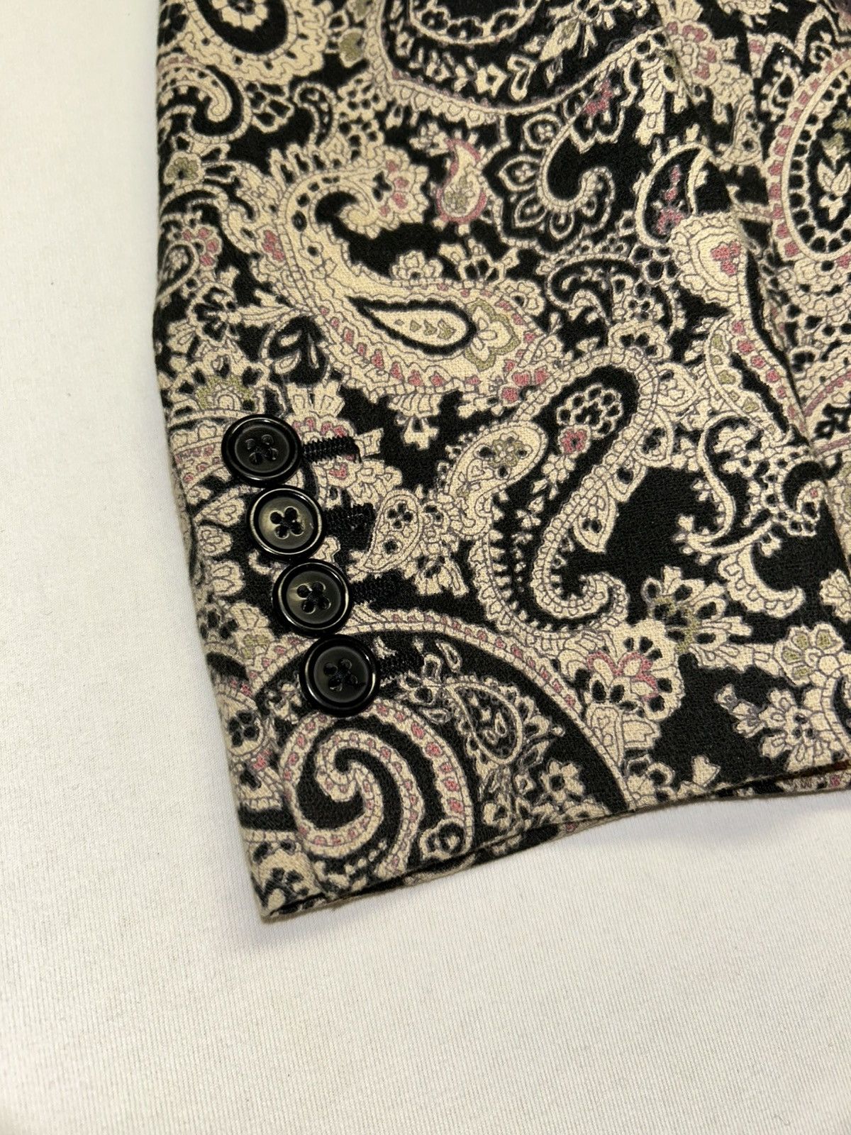Saint Laurent Paris SS2015 1/1 sample Fractal Paisley Blazer Size 48L - 6 Thumbnail