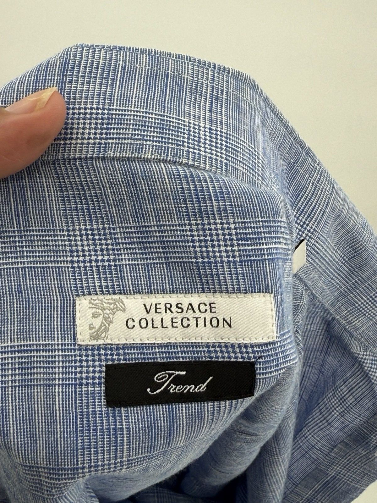 Versace Men’s Versace Collection Blue LS Button Down Shirt Size M 39 Size US M / EU 48-50 / 2 - 4 Thumbnail